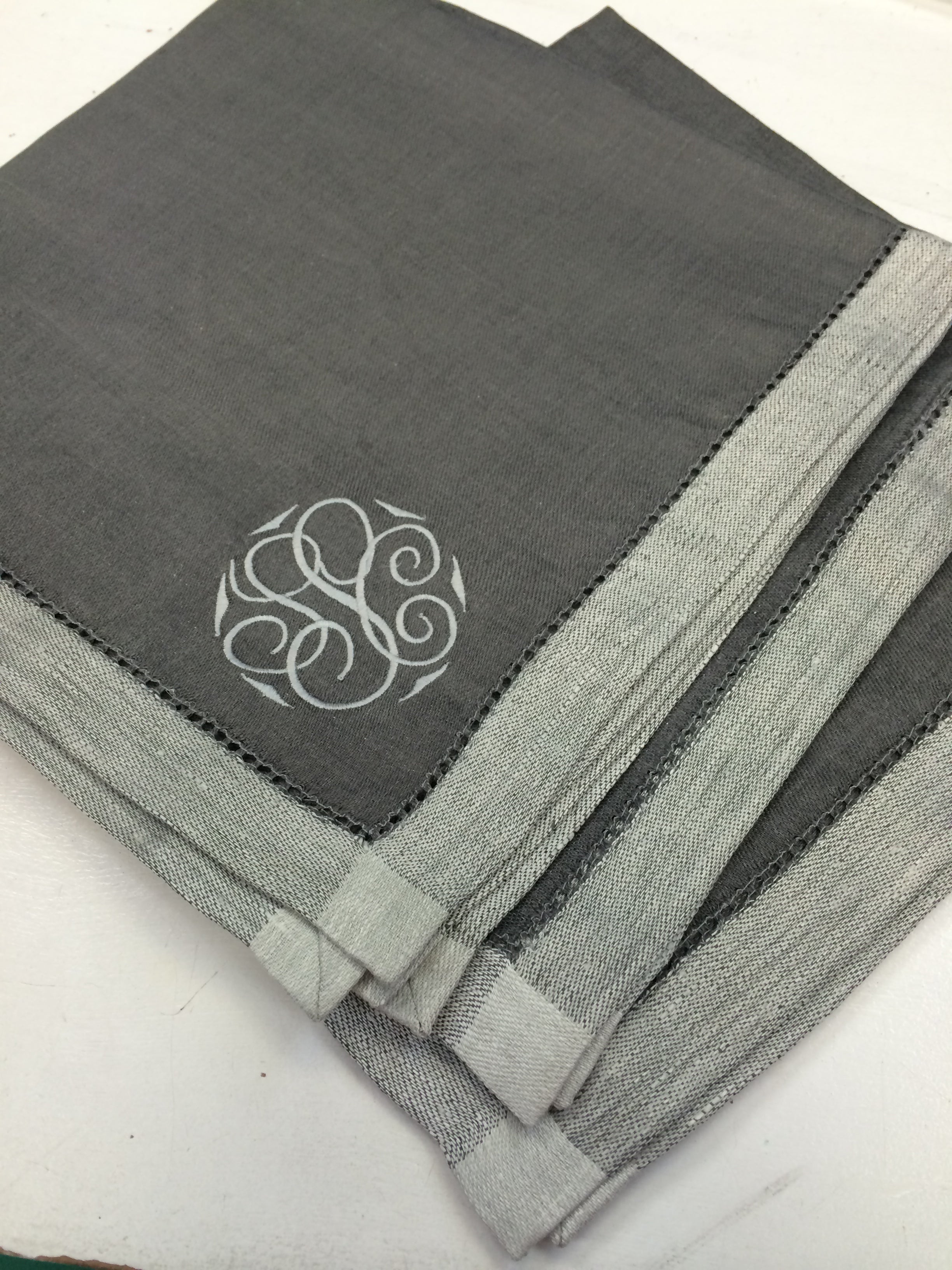 Versa Linen Napkins Gray