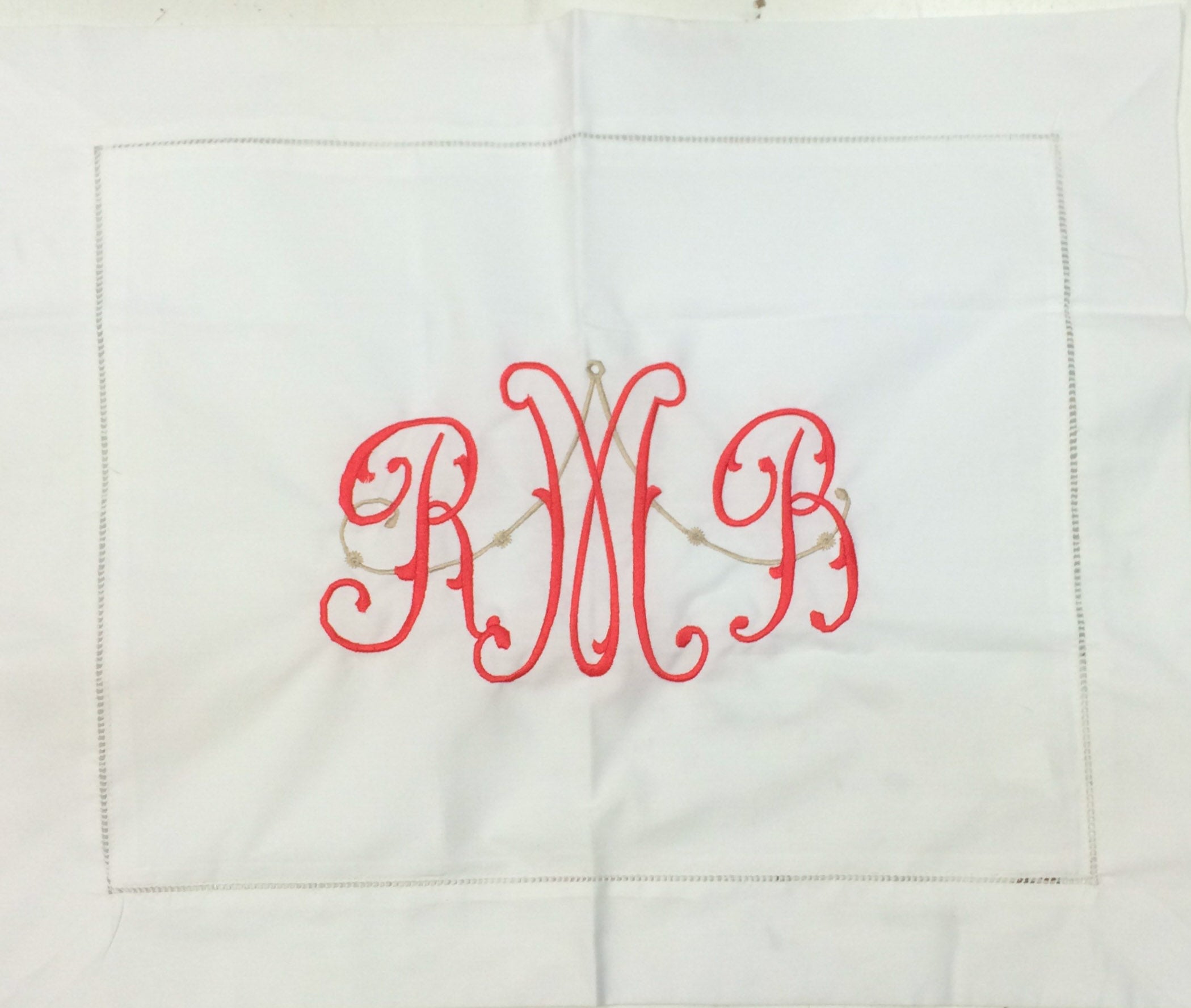 Baby Pillow w/ Hemstitch Border