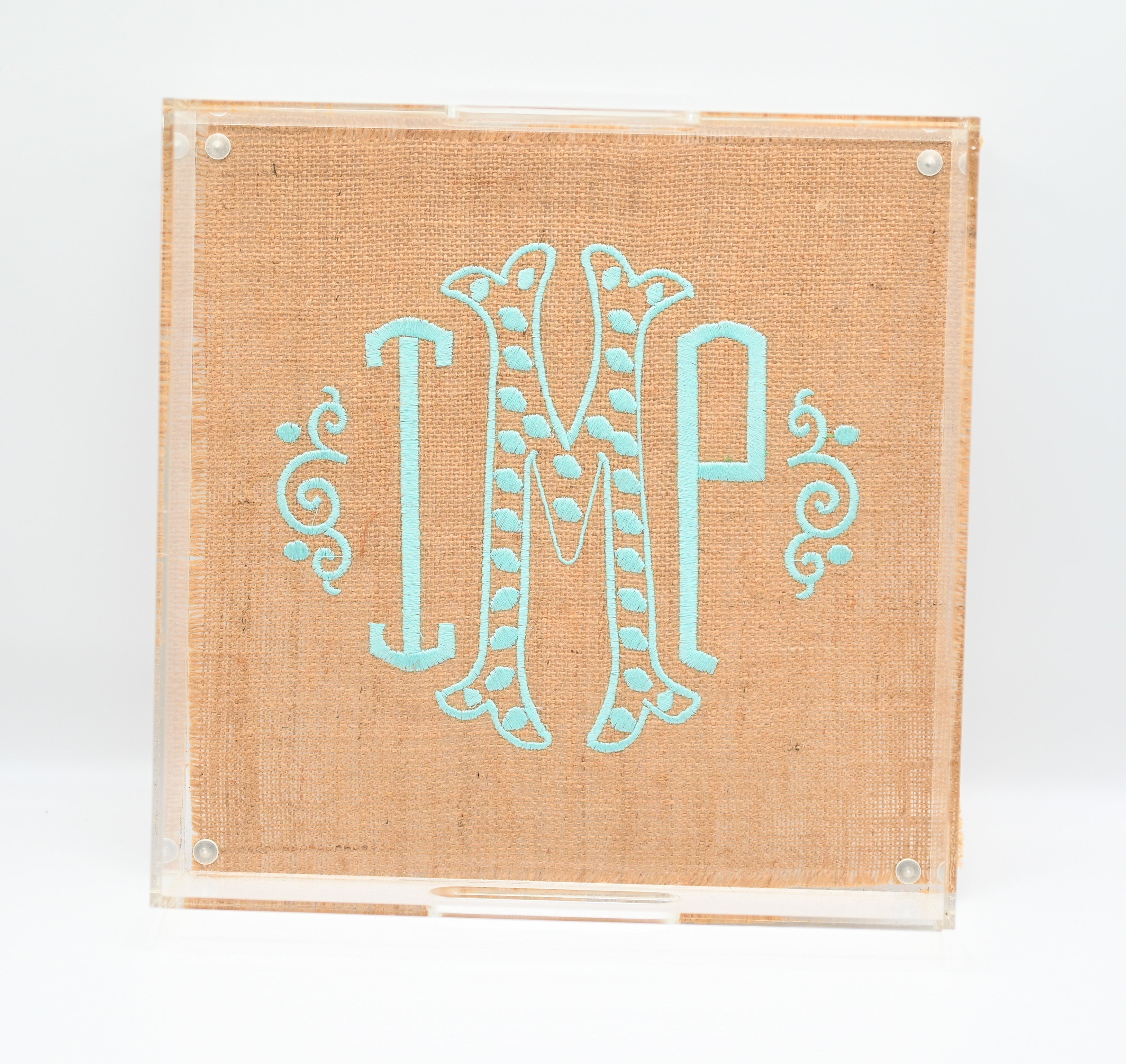 Acrylic Square Tray w/ Insertable Bottom