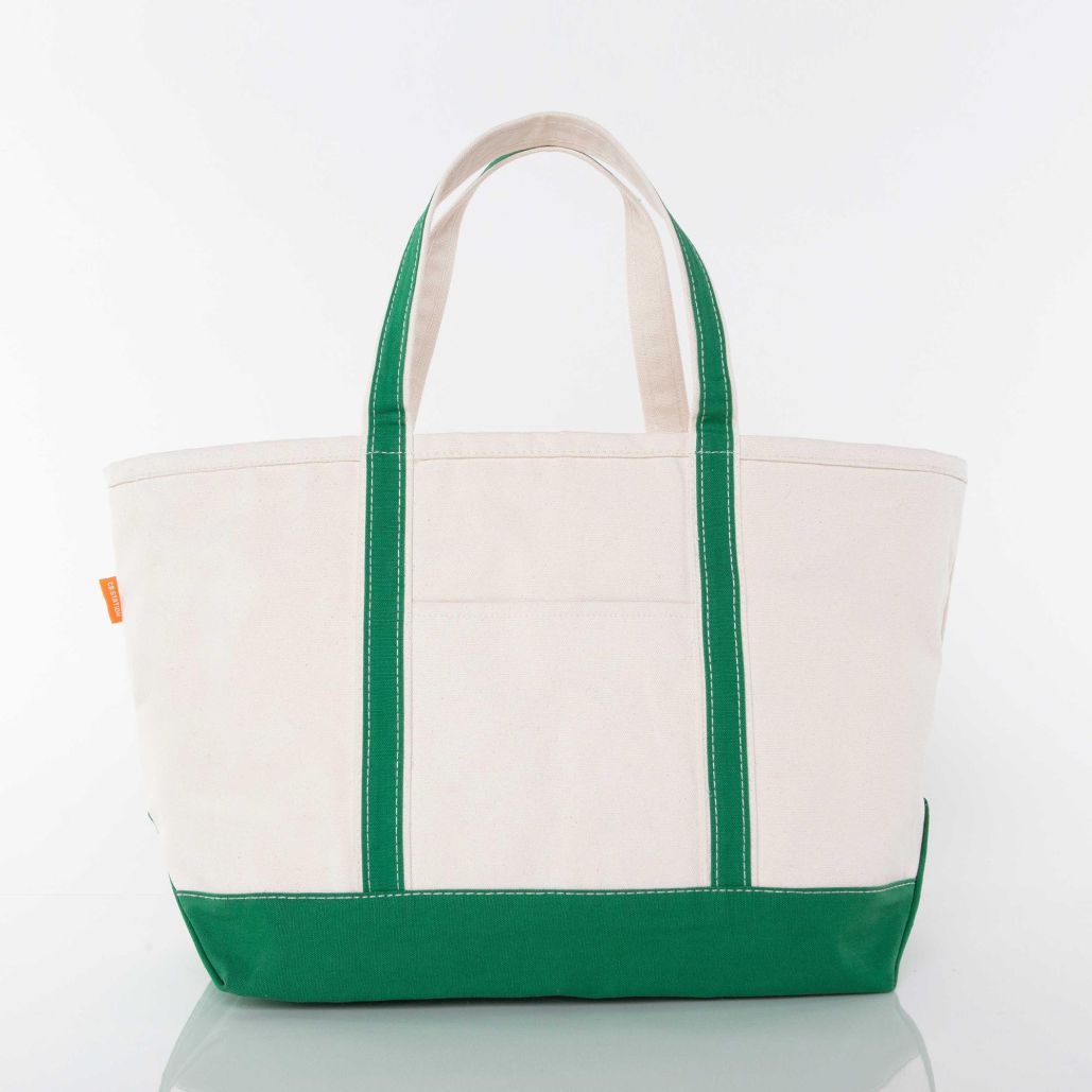 Canvas Yacht Tote - Large Zippered Top