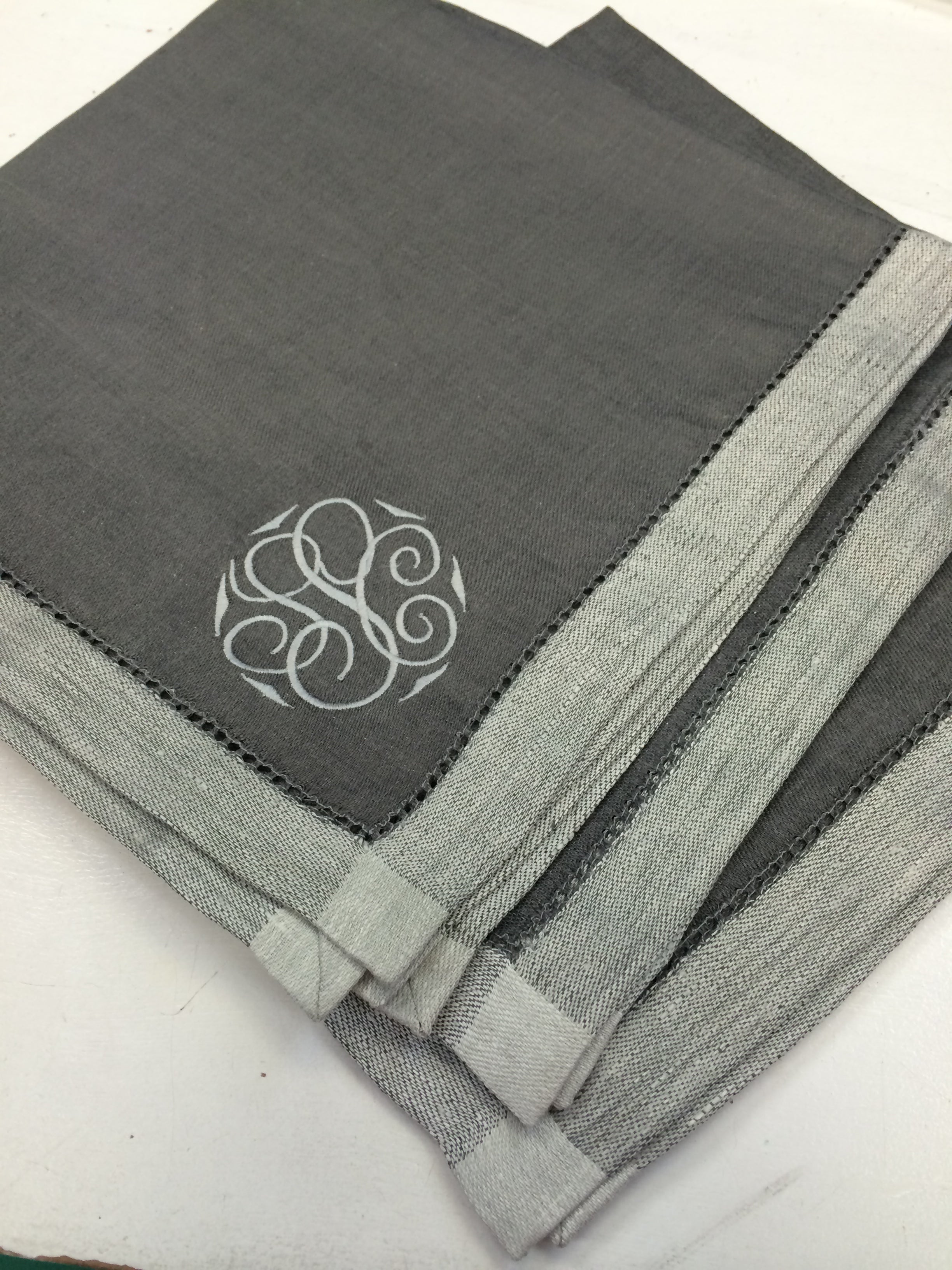 Versa Linen Napkins  Gray