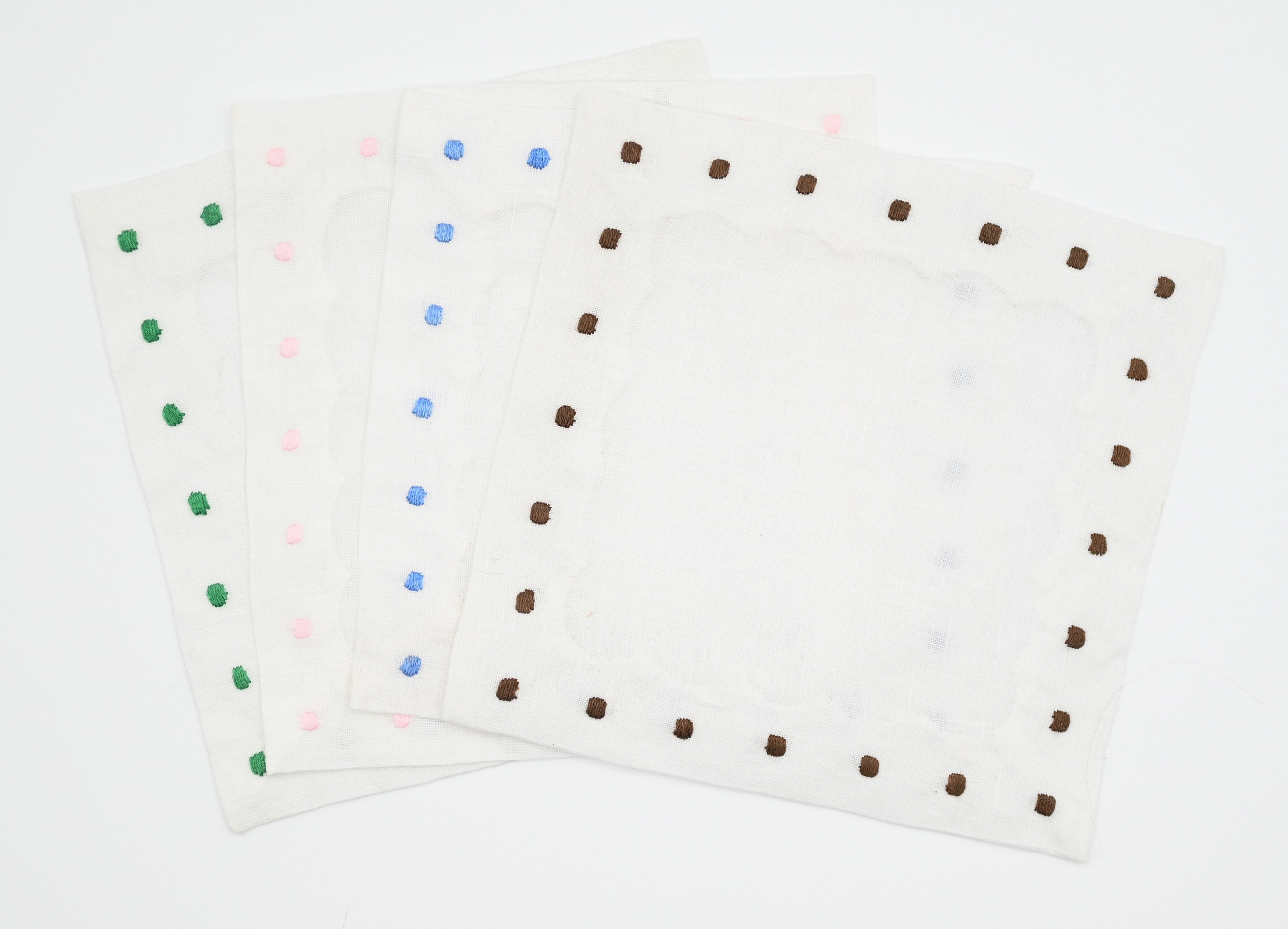 Cocktail Napkins w/ Contrasting Dots