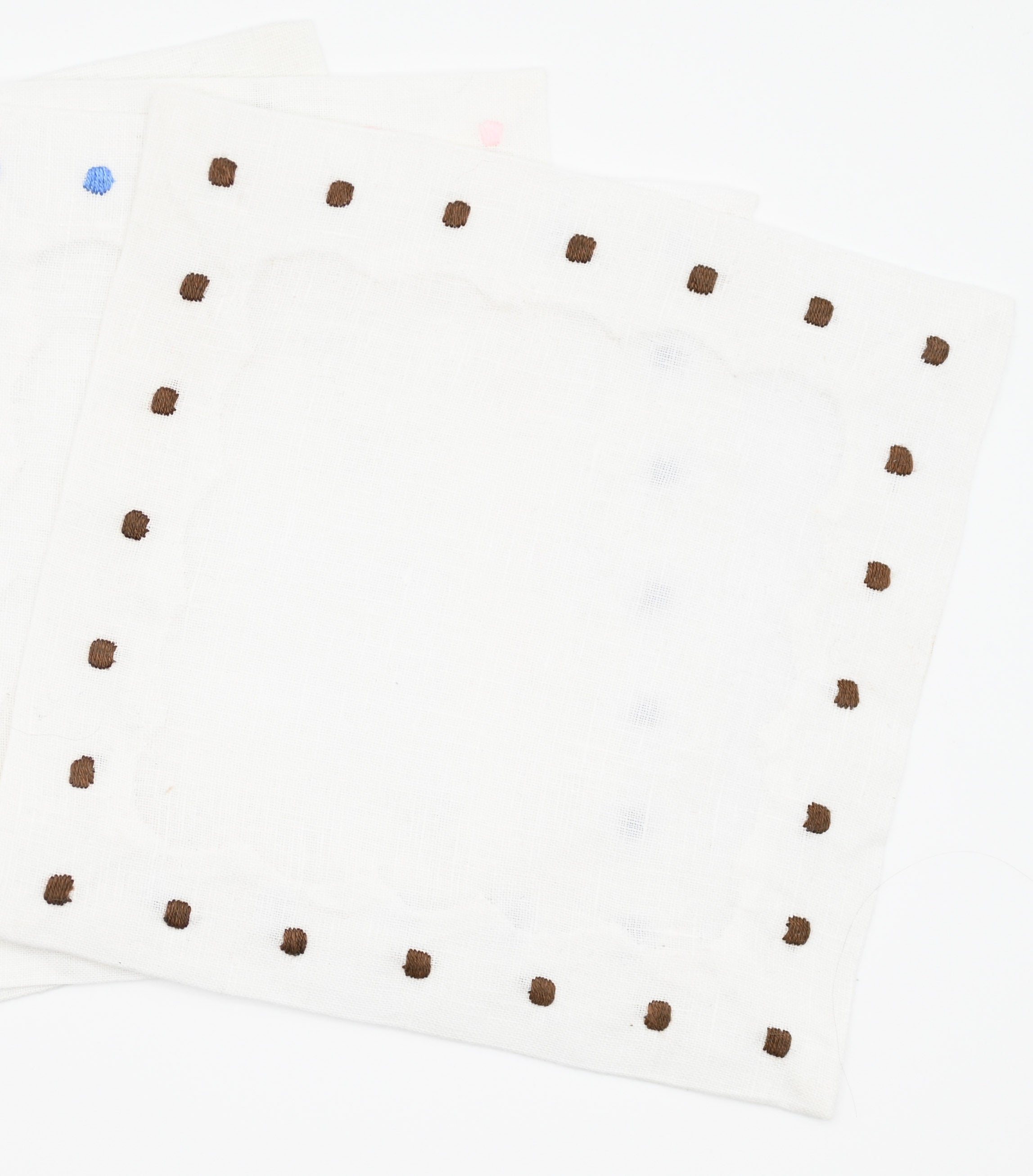 Cocktail Napkins w/ Contrasting Dots