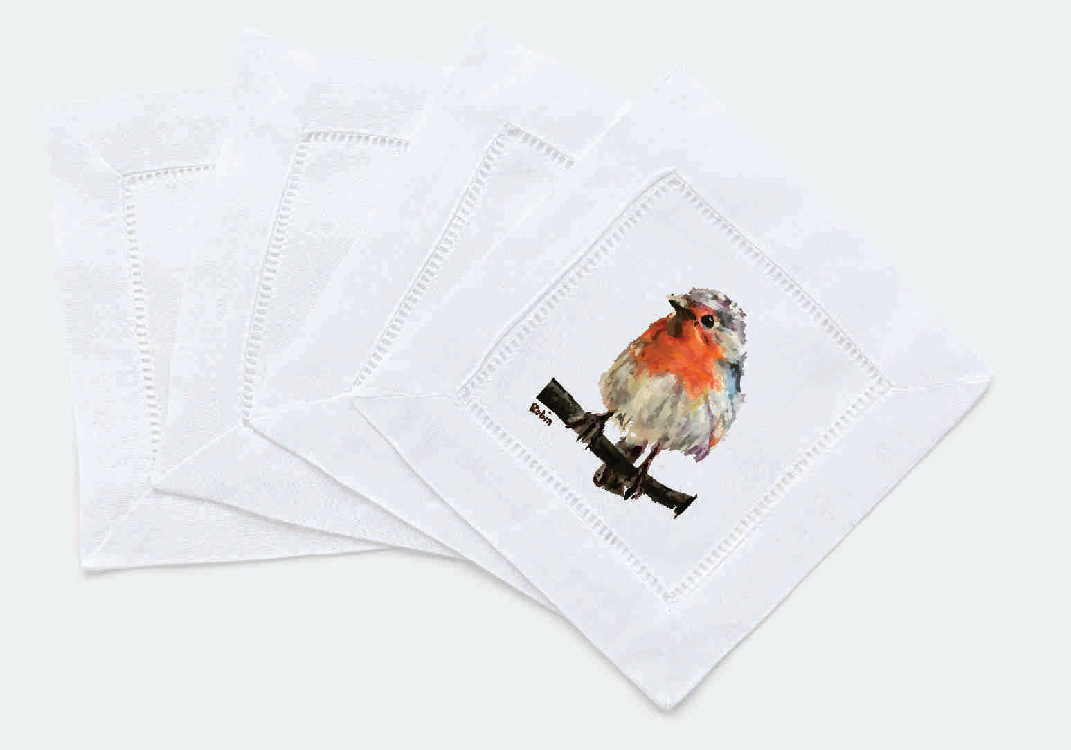 Cocktail Napkin Set of 4 Lou Bird