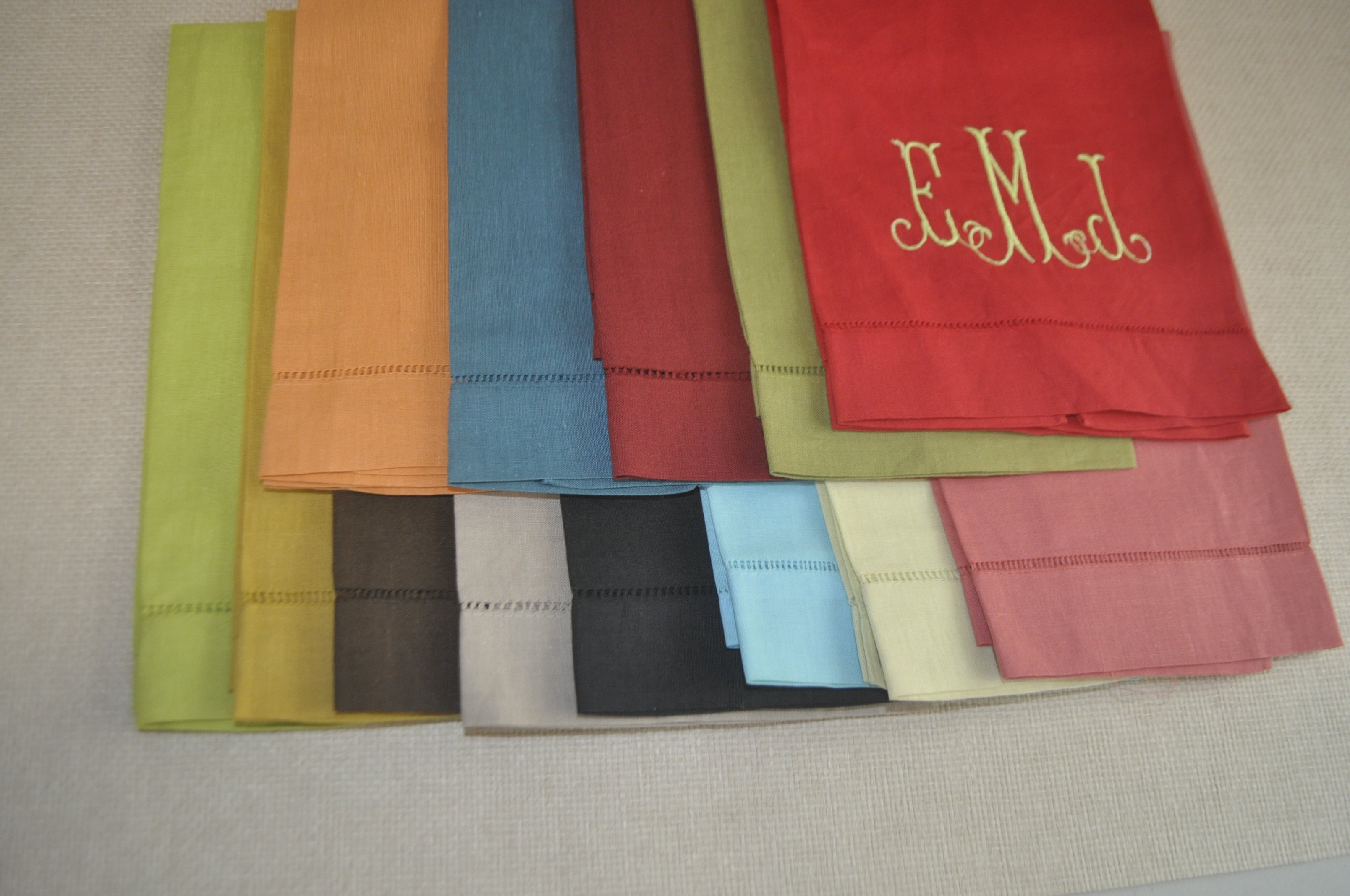 Linen Guest Towels Solid Color