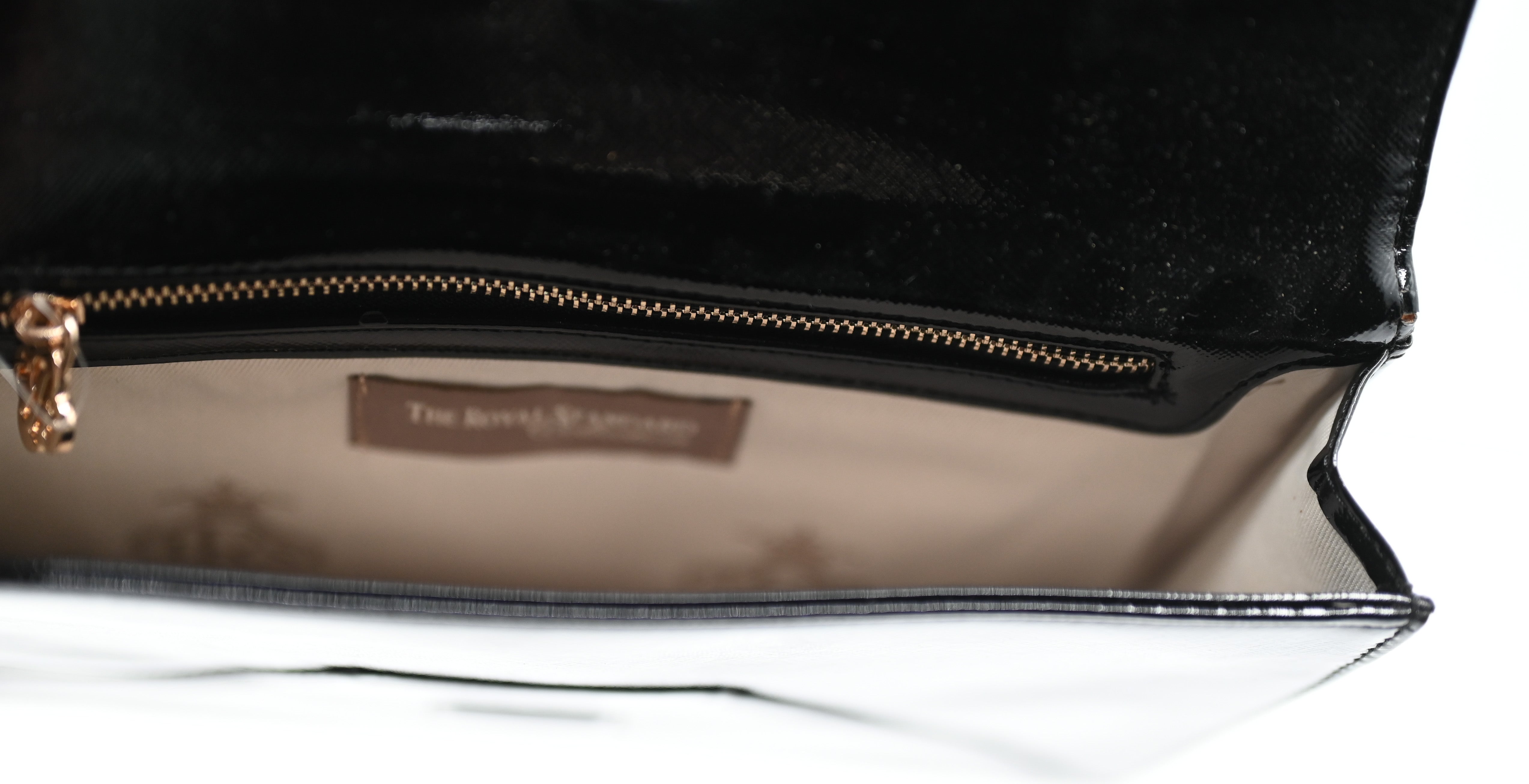 Black Patent Envelope Purse