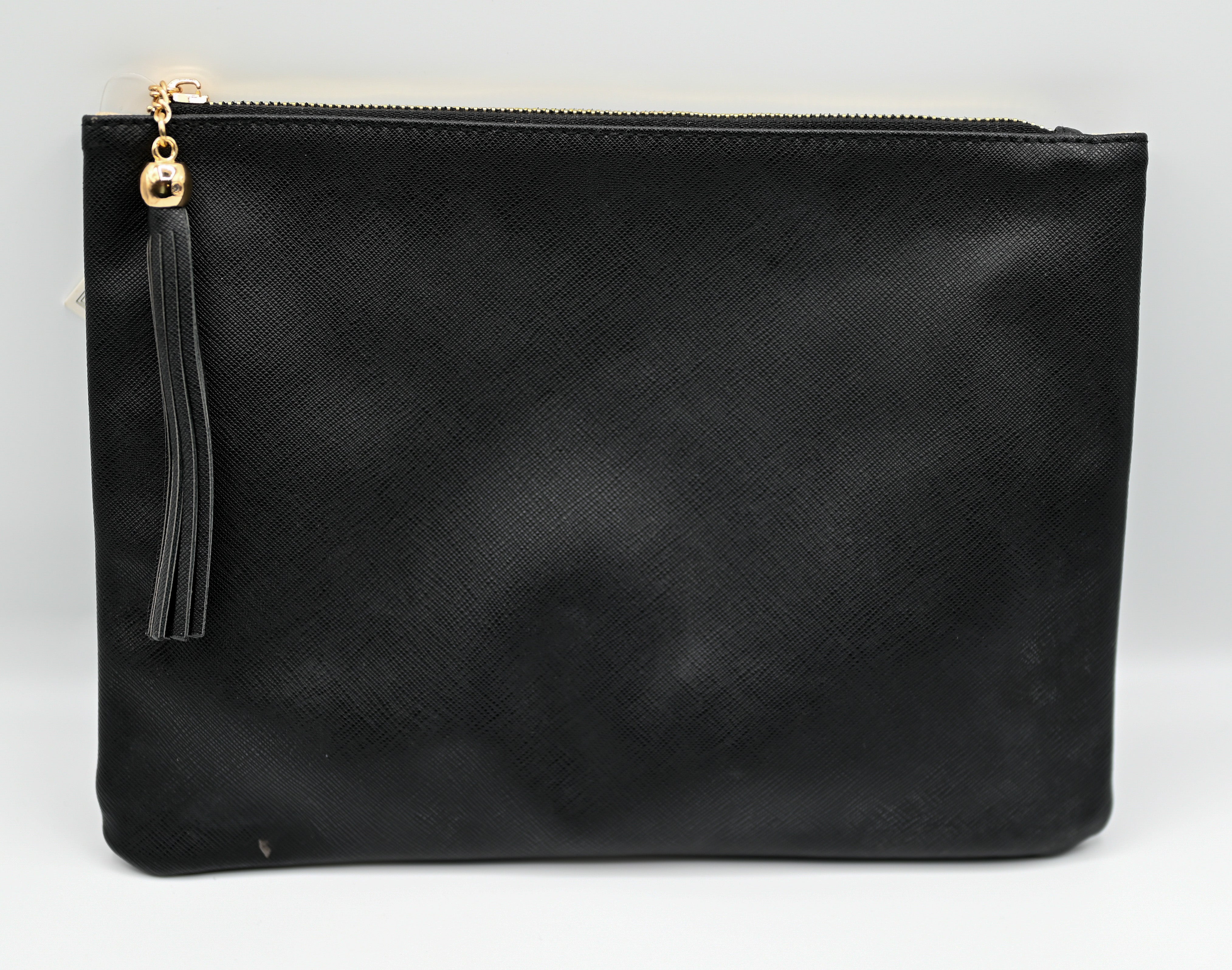 Black Clutch w/ Zip Top