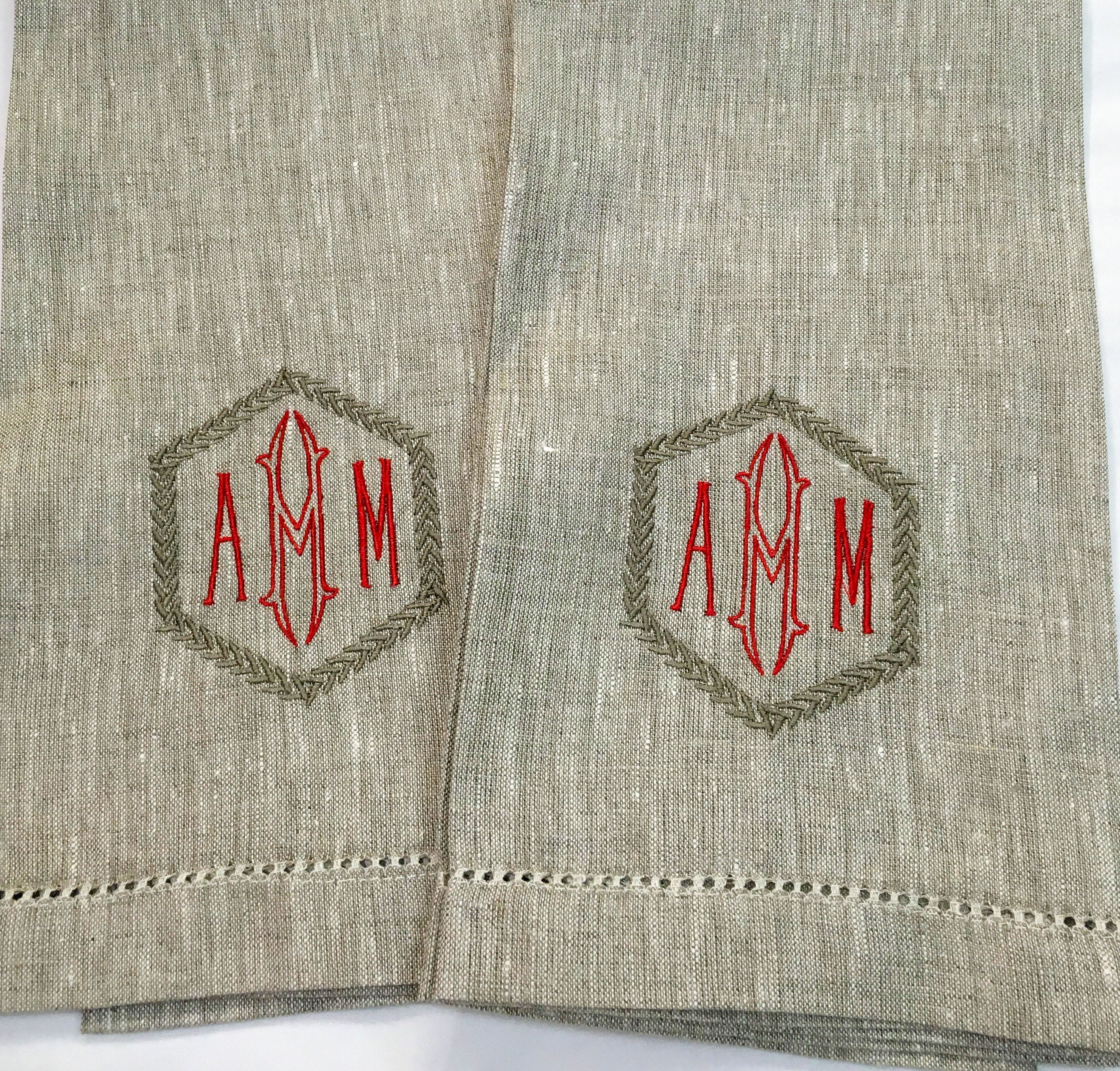 Grey Hemstitch Handtowel