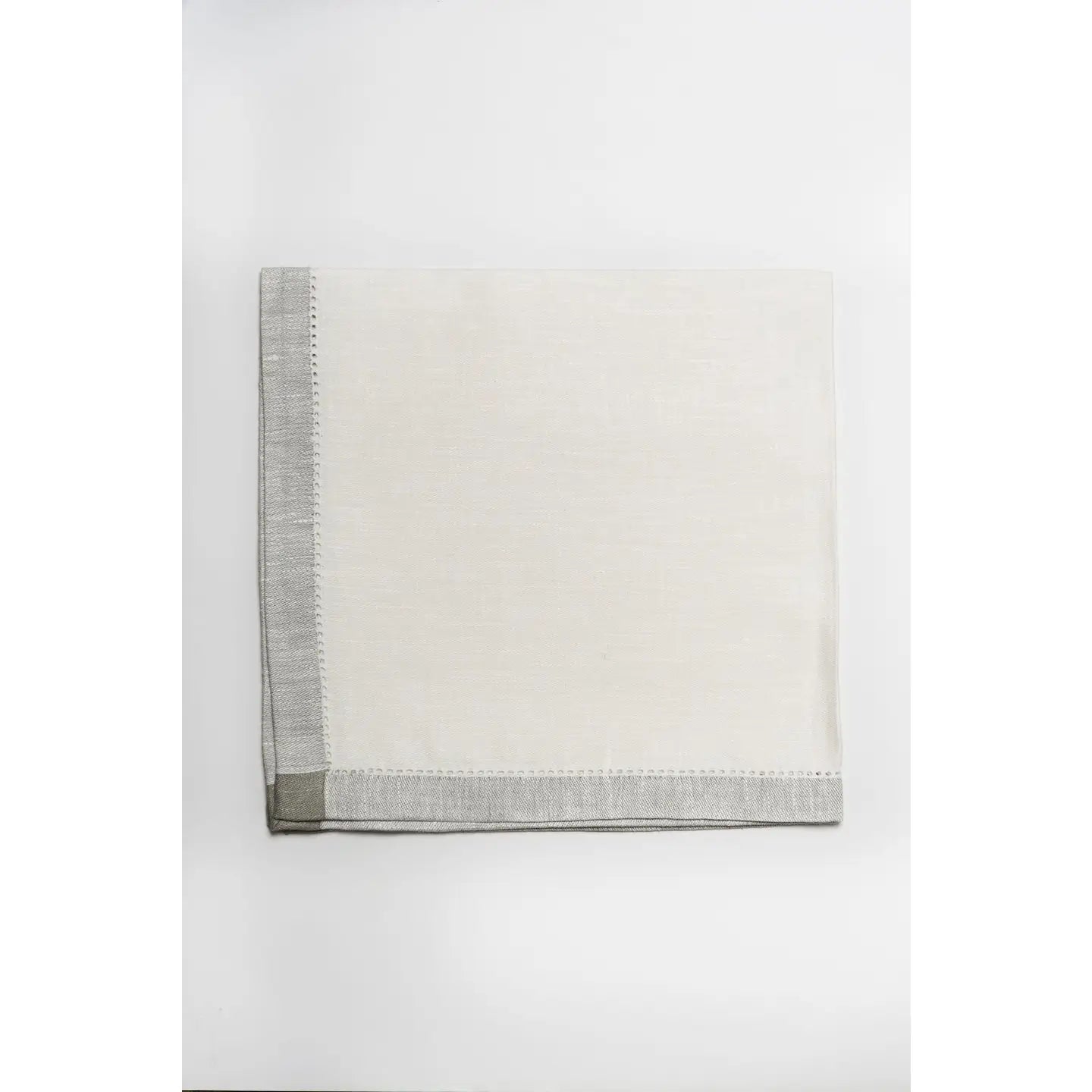 Versais Linen Napkins Platinum/White