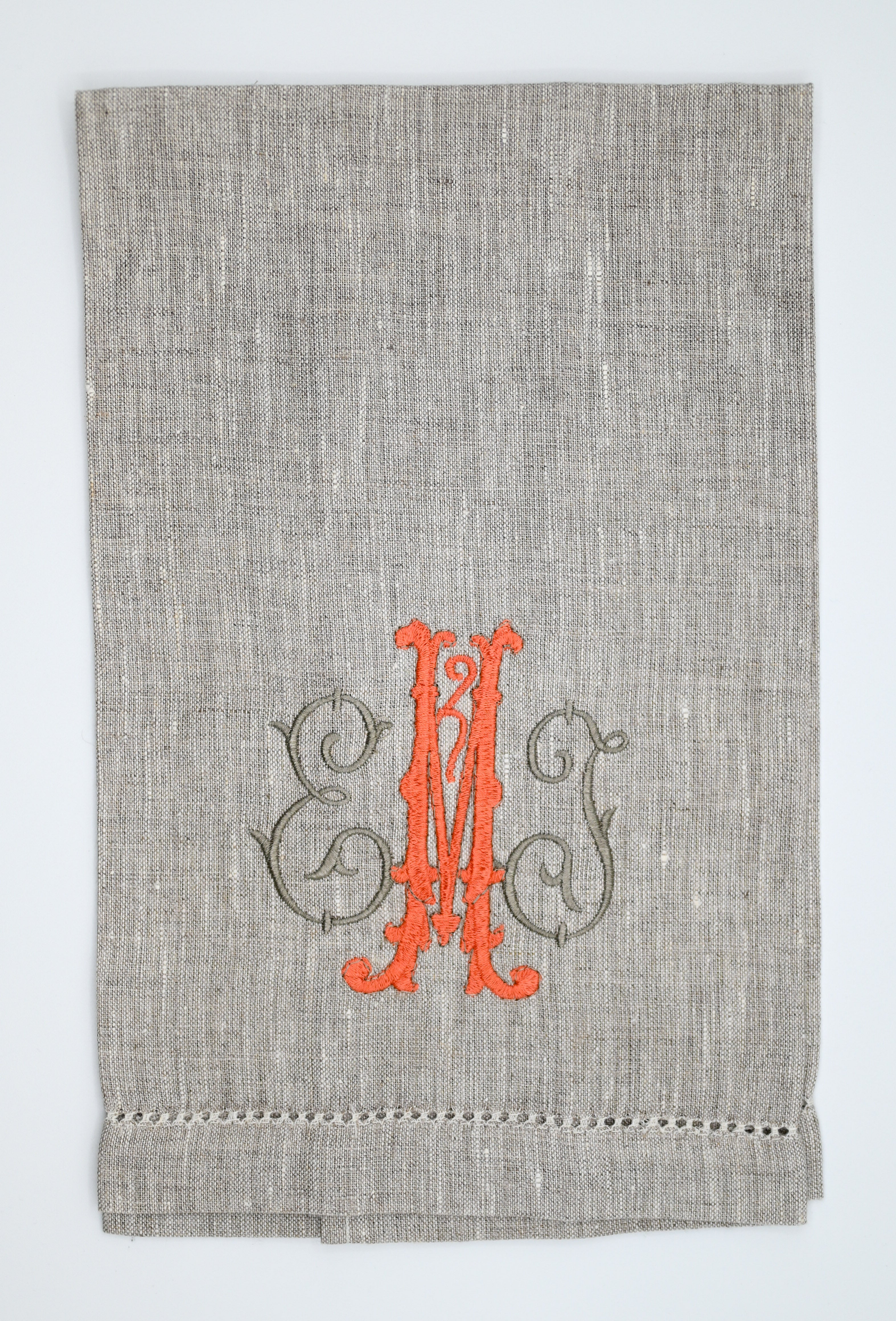 Grey Hemstitch Handtowel