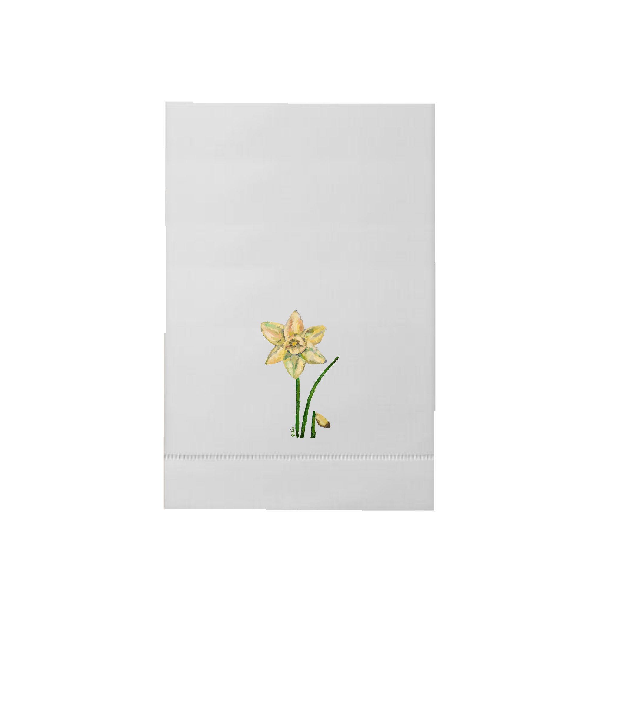 Hand towel Single Daffodil by Robin