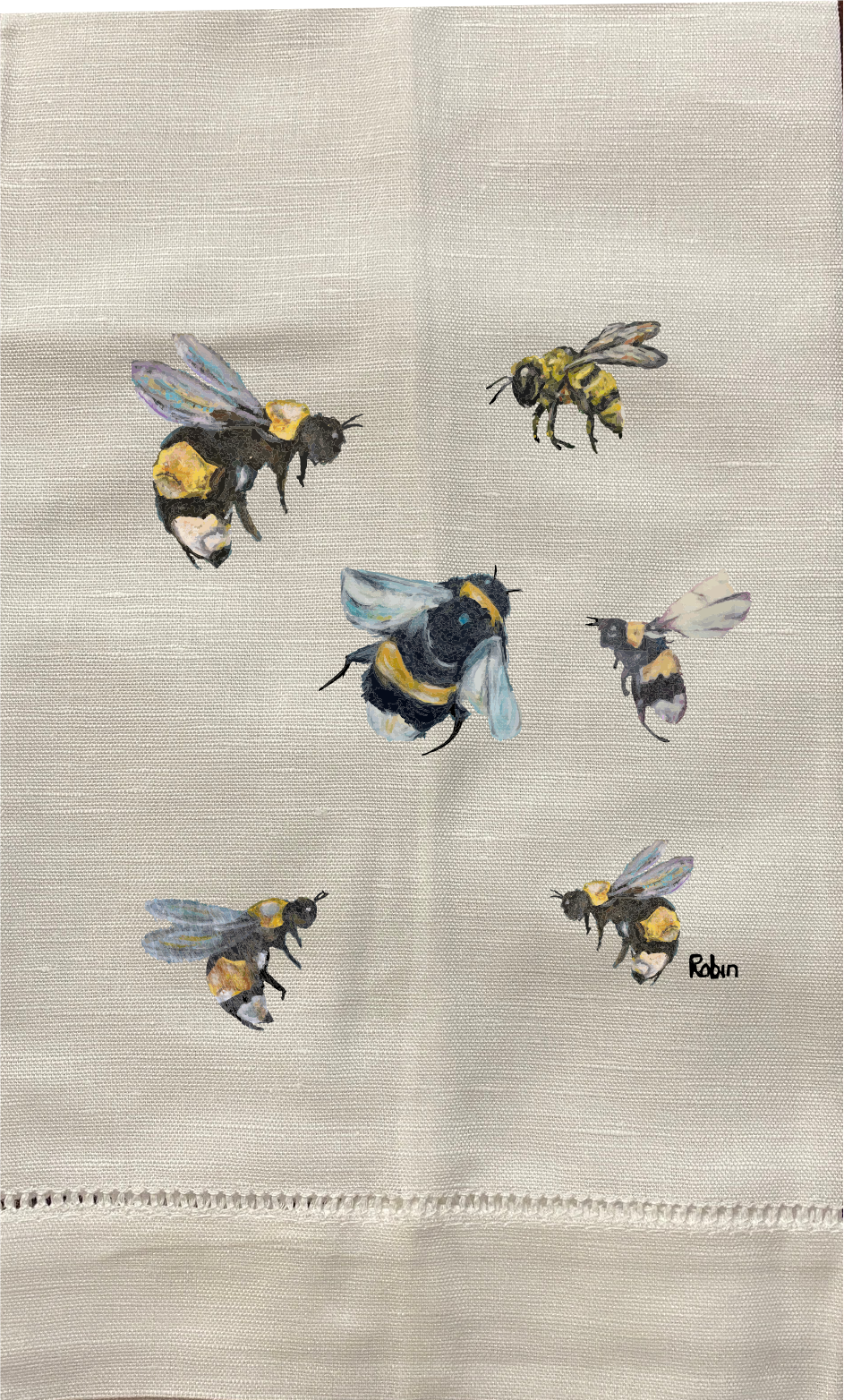 Hand towel Bees by Robin