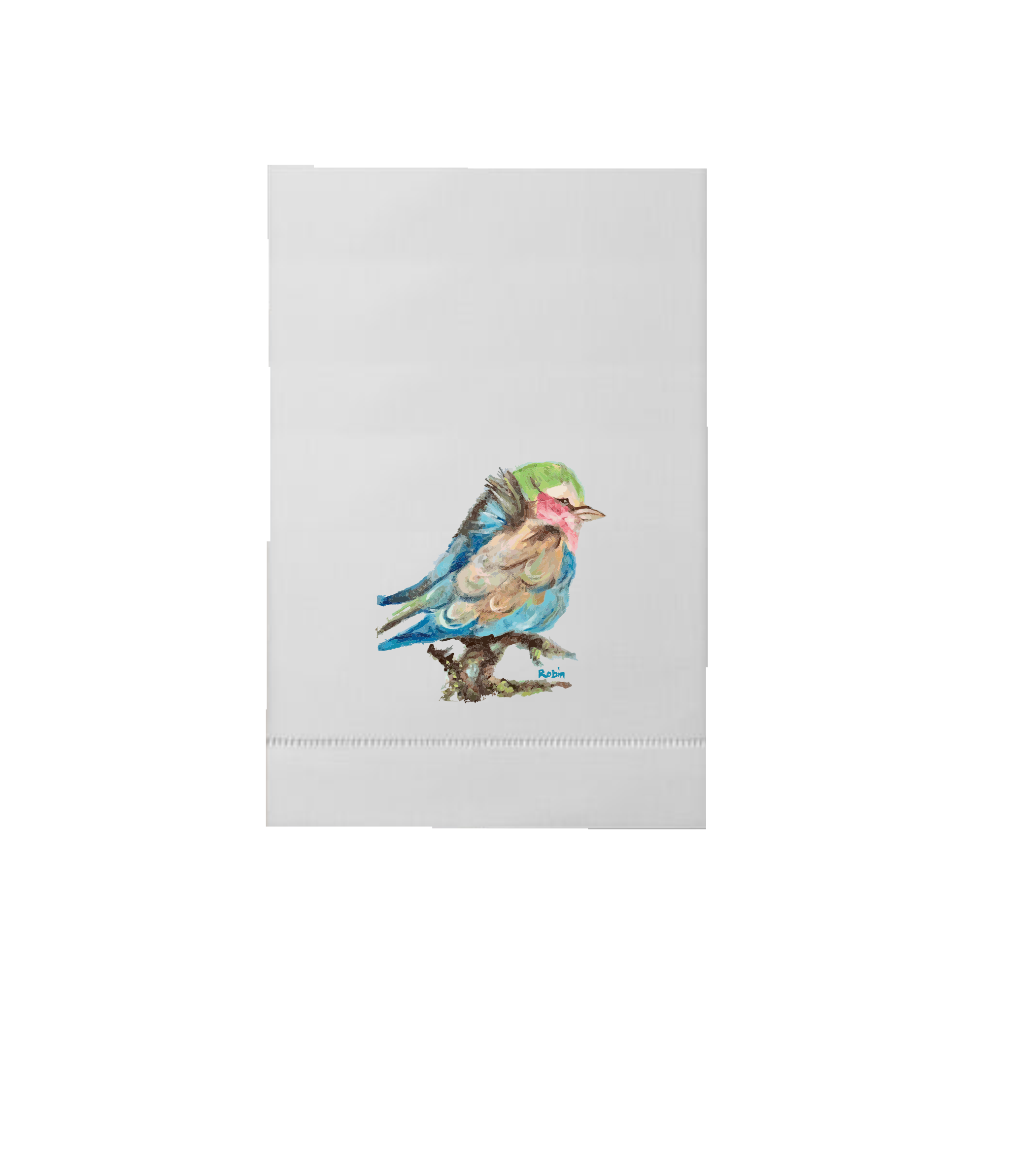 Hand towel Bluebird by Robin