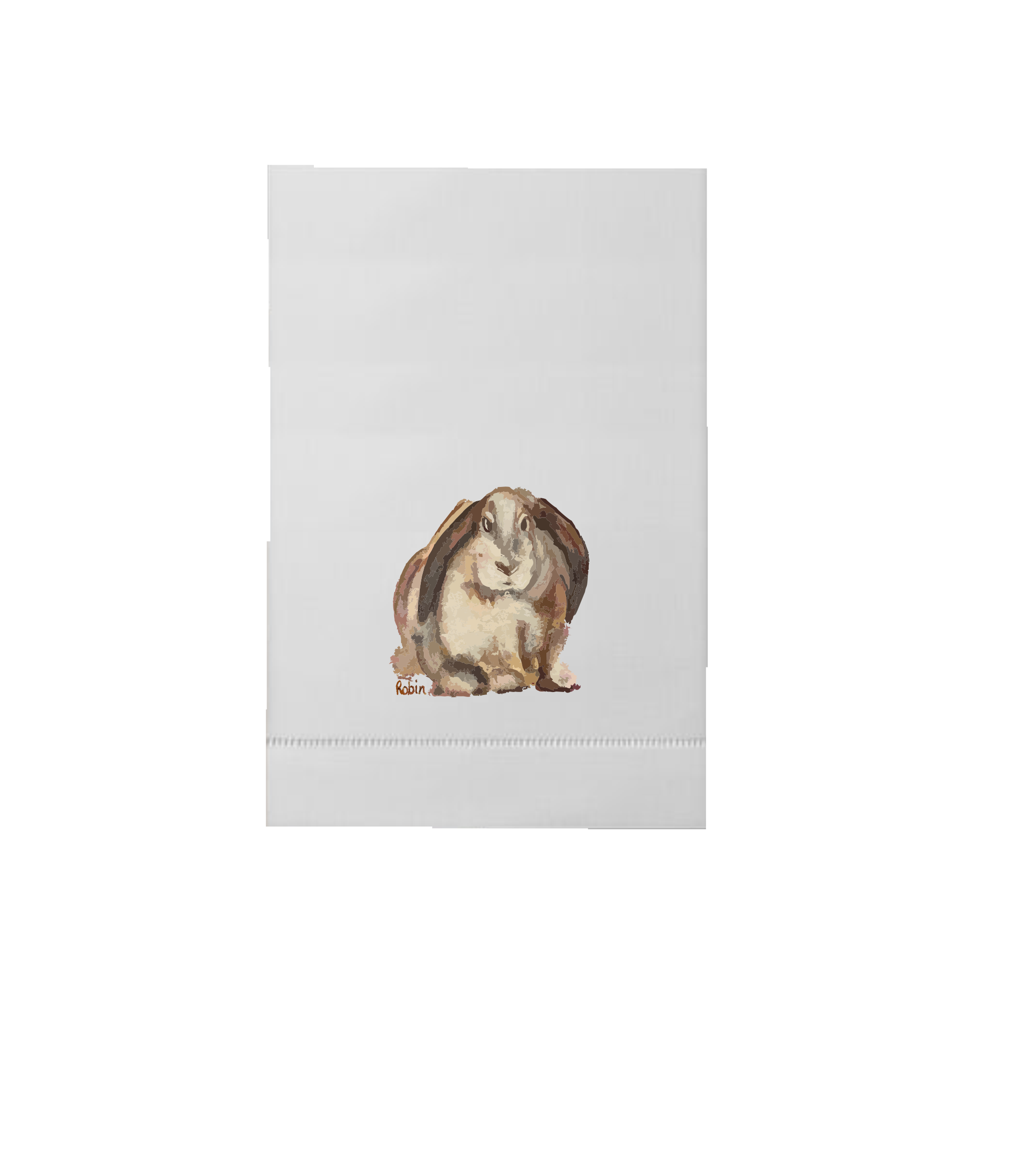 Hand towel Brown Bunny by Robin