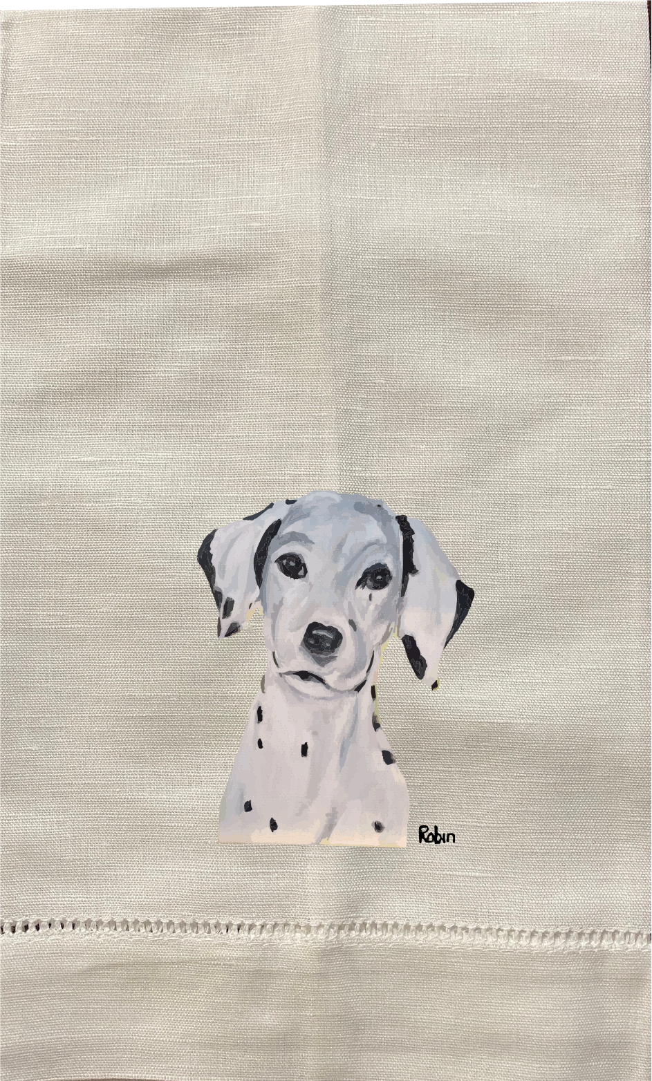 Hand towel Dalmation by Robin