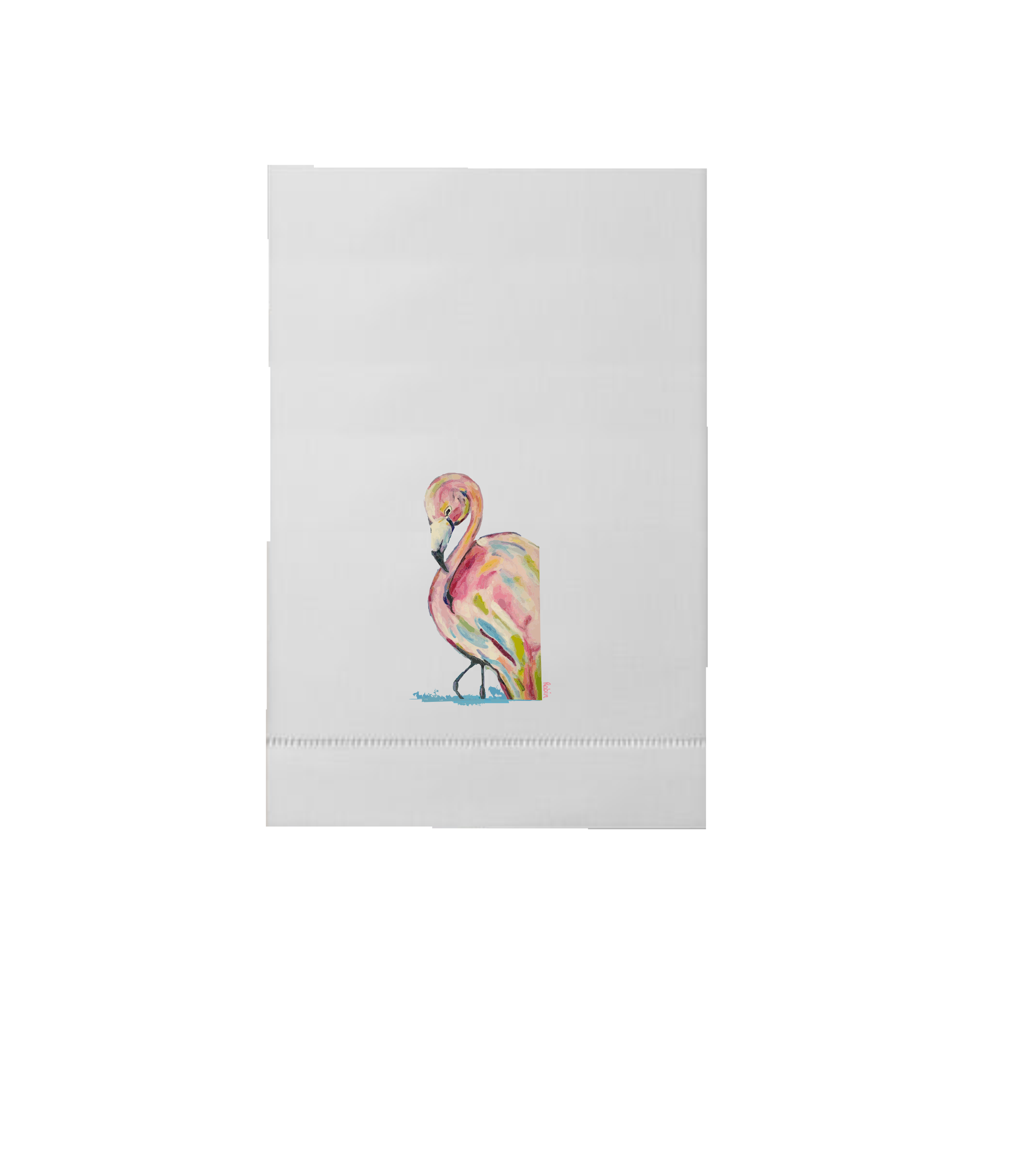 Hand towel Flamingo by Robin