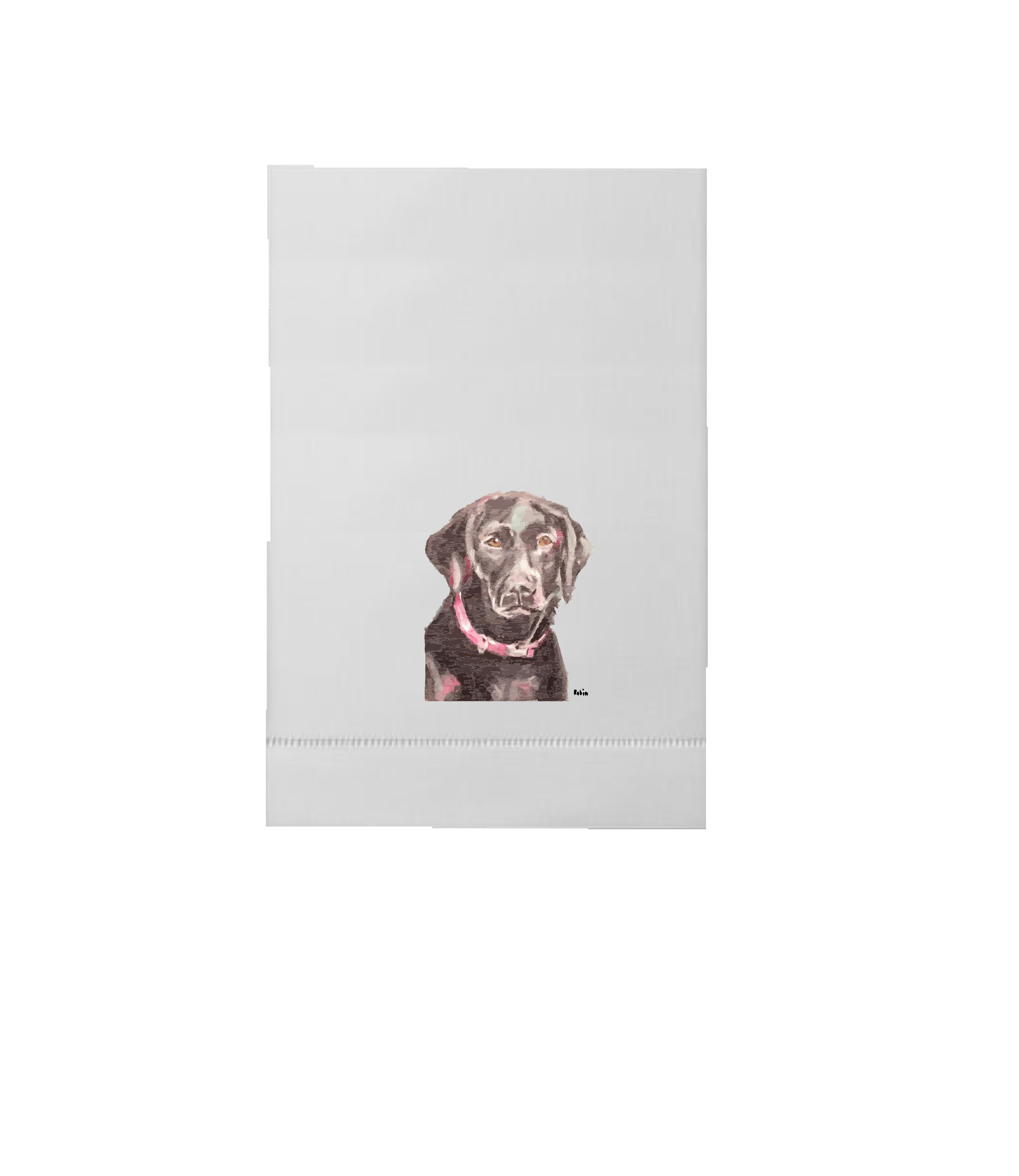 Hand towel Black Lab by Robin