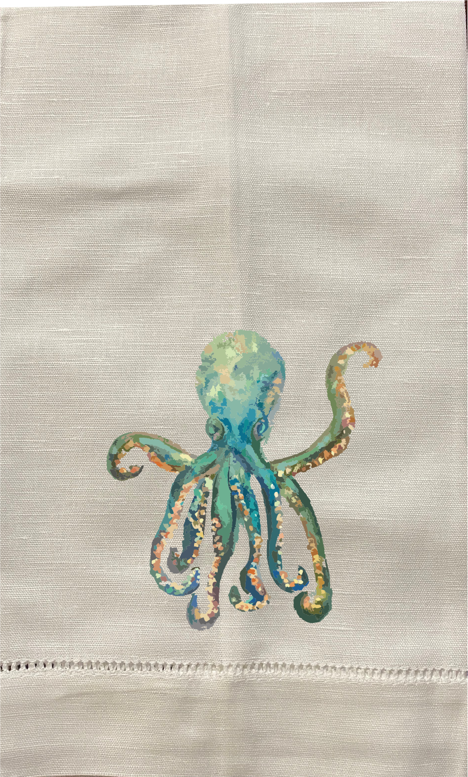 Hand towel Octopus by Robin