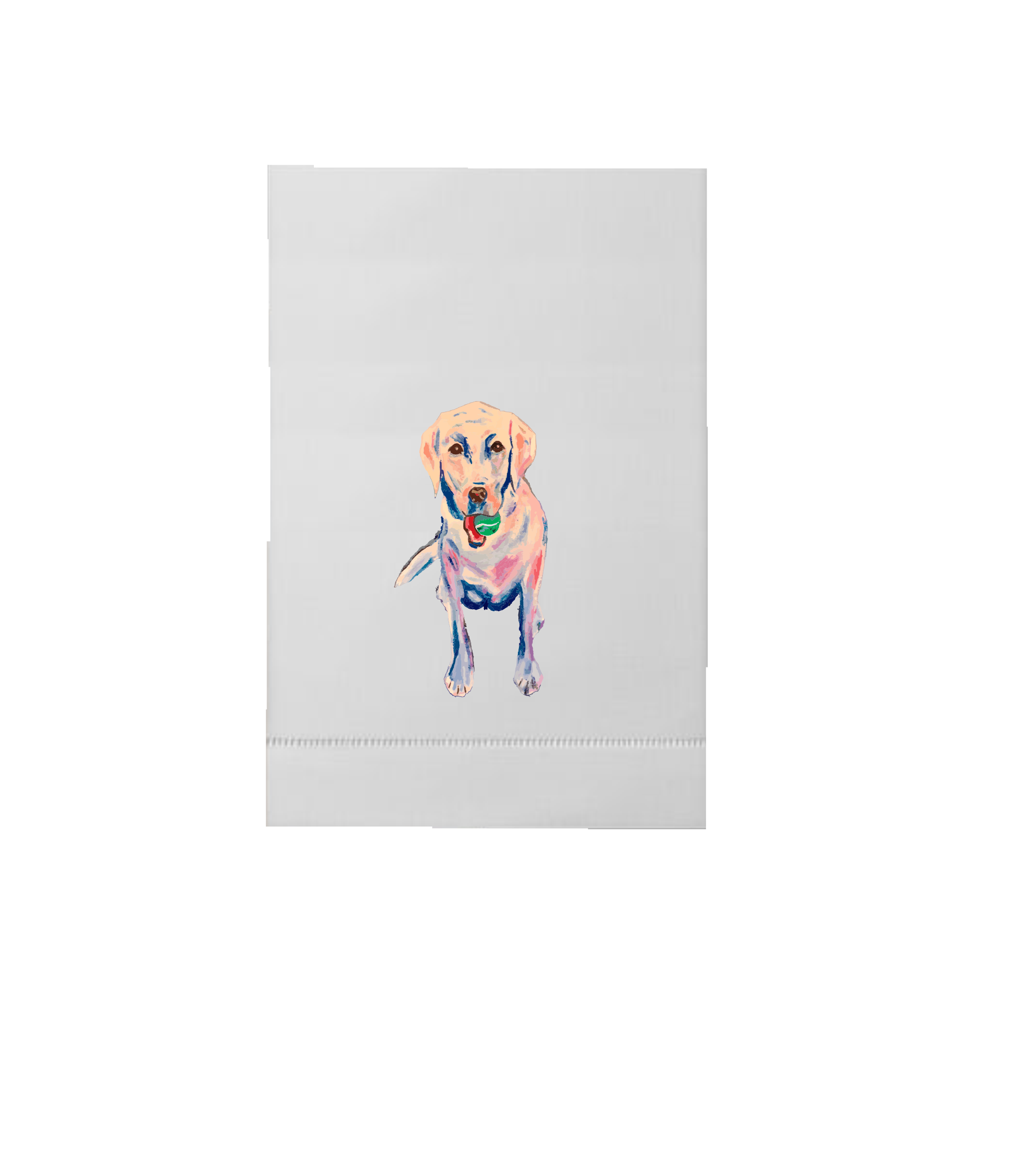 Hand towel Yellow Lab by Robin