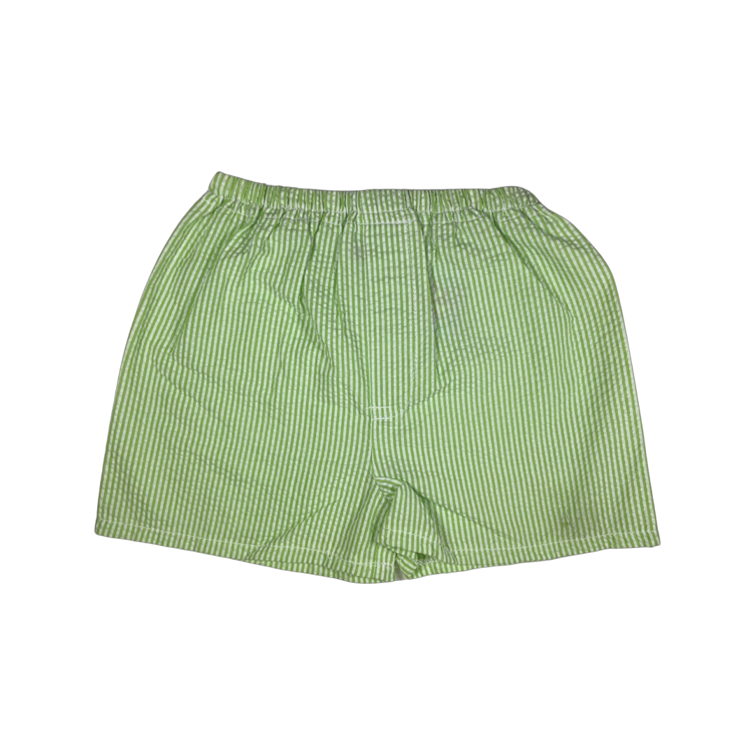 Boxer - Lime Seersucker