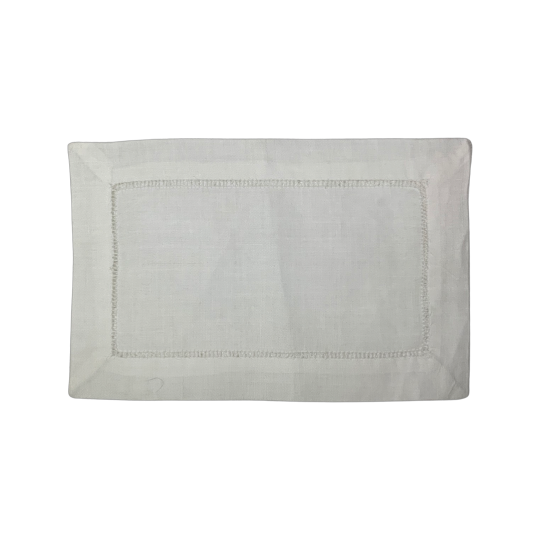 White Hemstitch Placemats