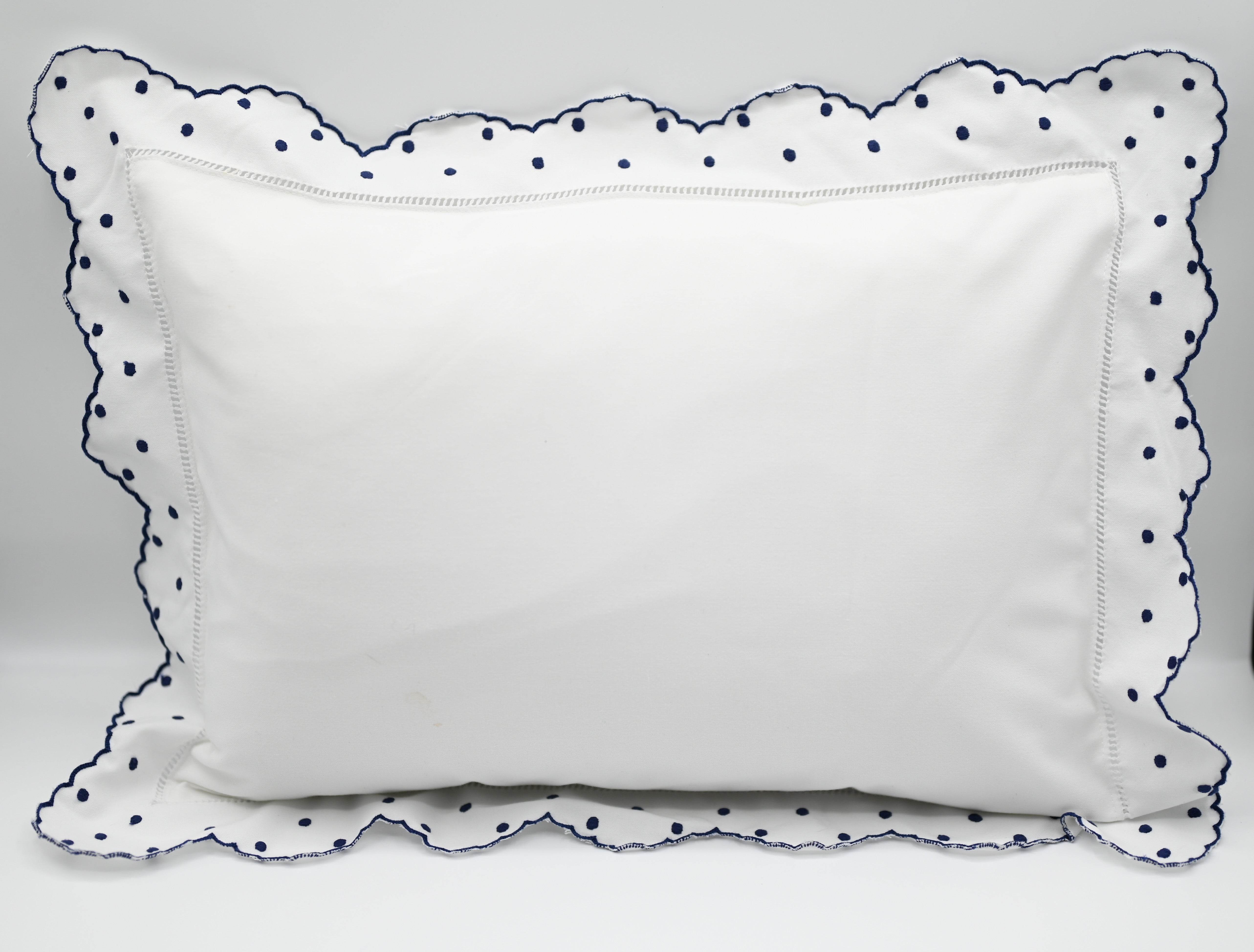 Baby Pillow w/ Dots and Scalloped Edge (4 colors)