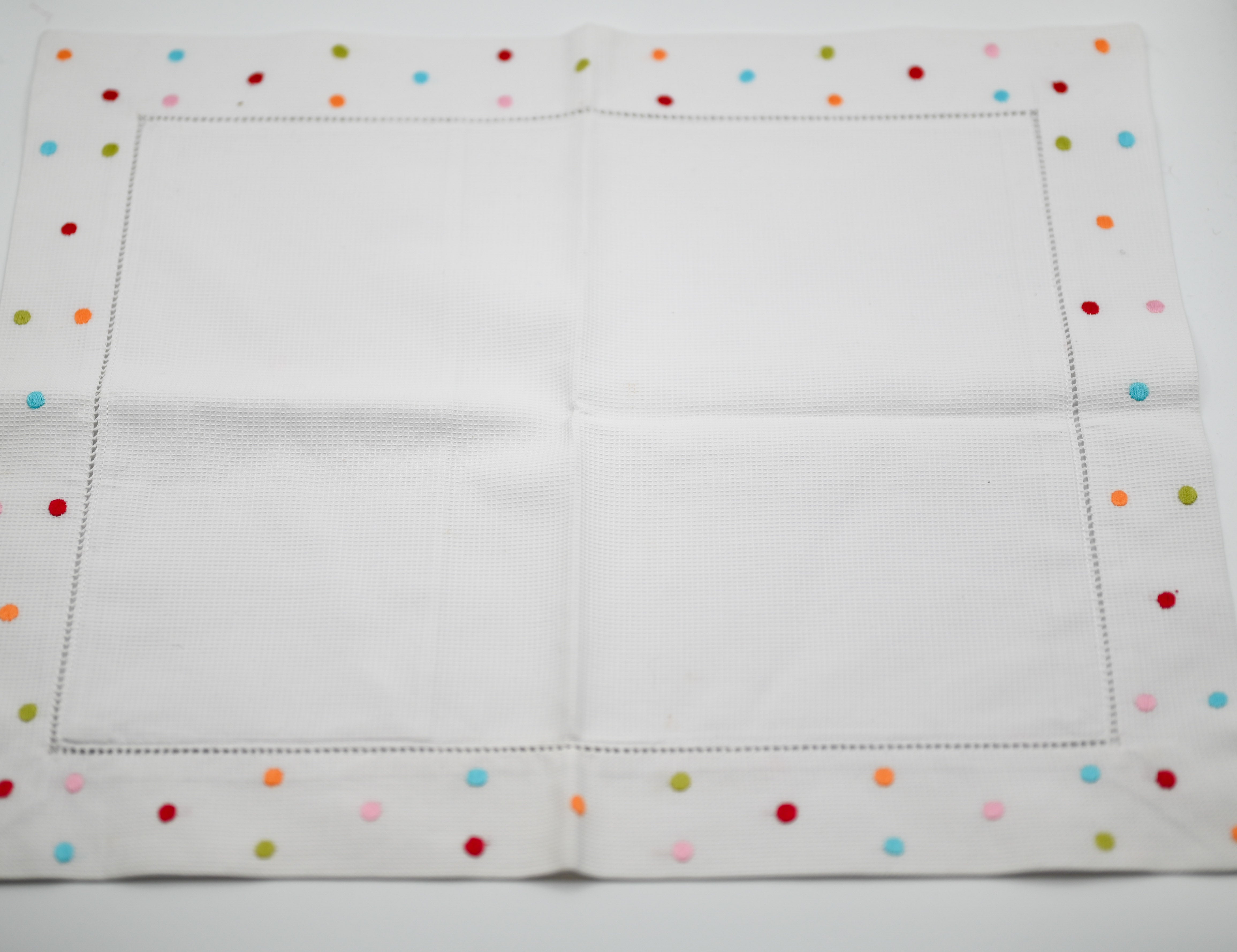 Pique Multi-Color Dot Baby Pillow