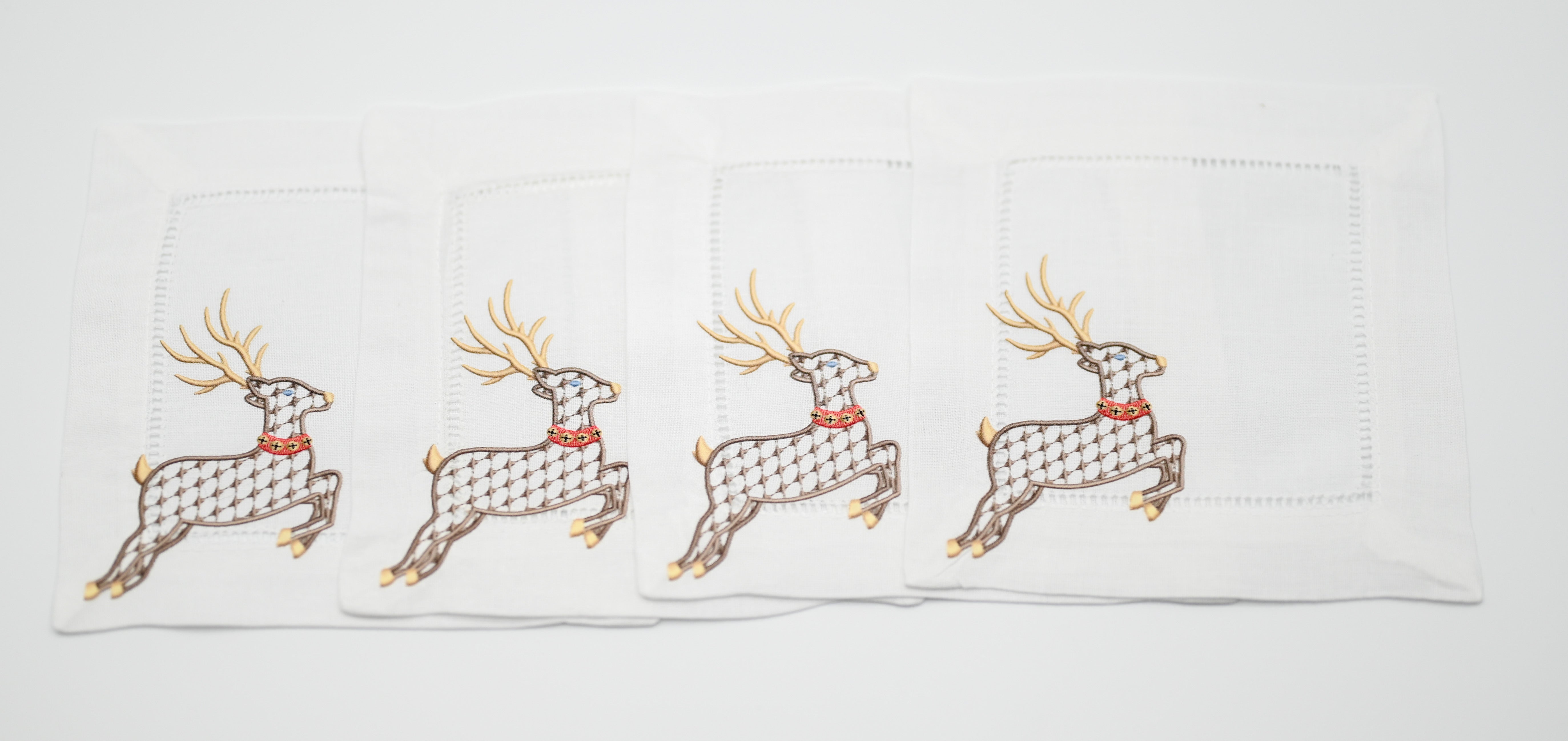 Reindeer Bespoke Printed Cocktail Napkins