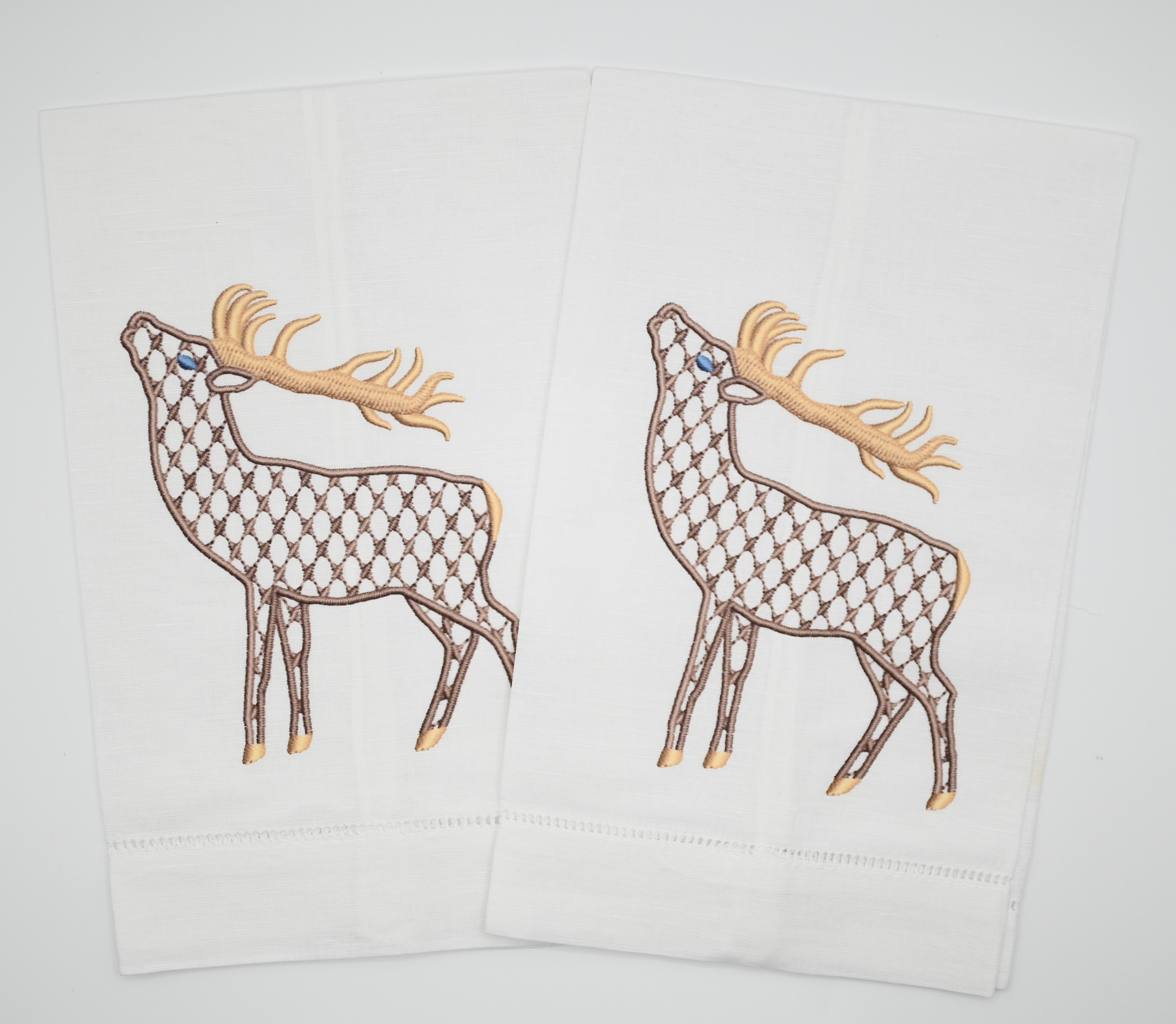 Big Reindeer Bespoke Printed Guest Towel