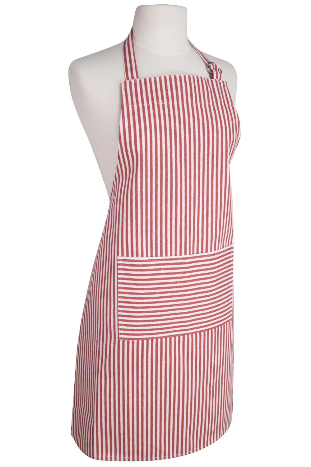 Apron Red Stripe Twill