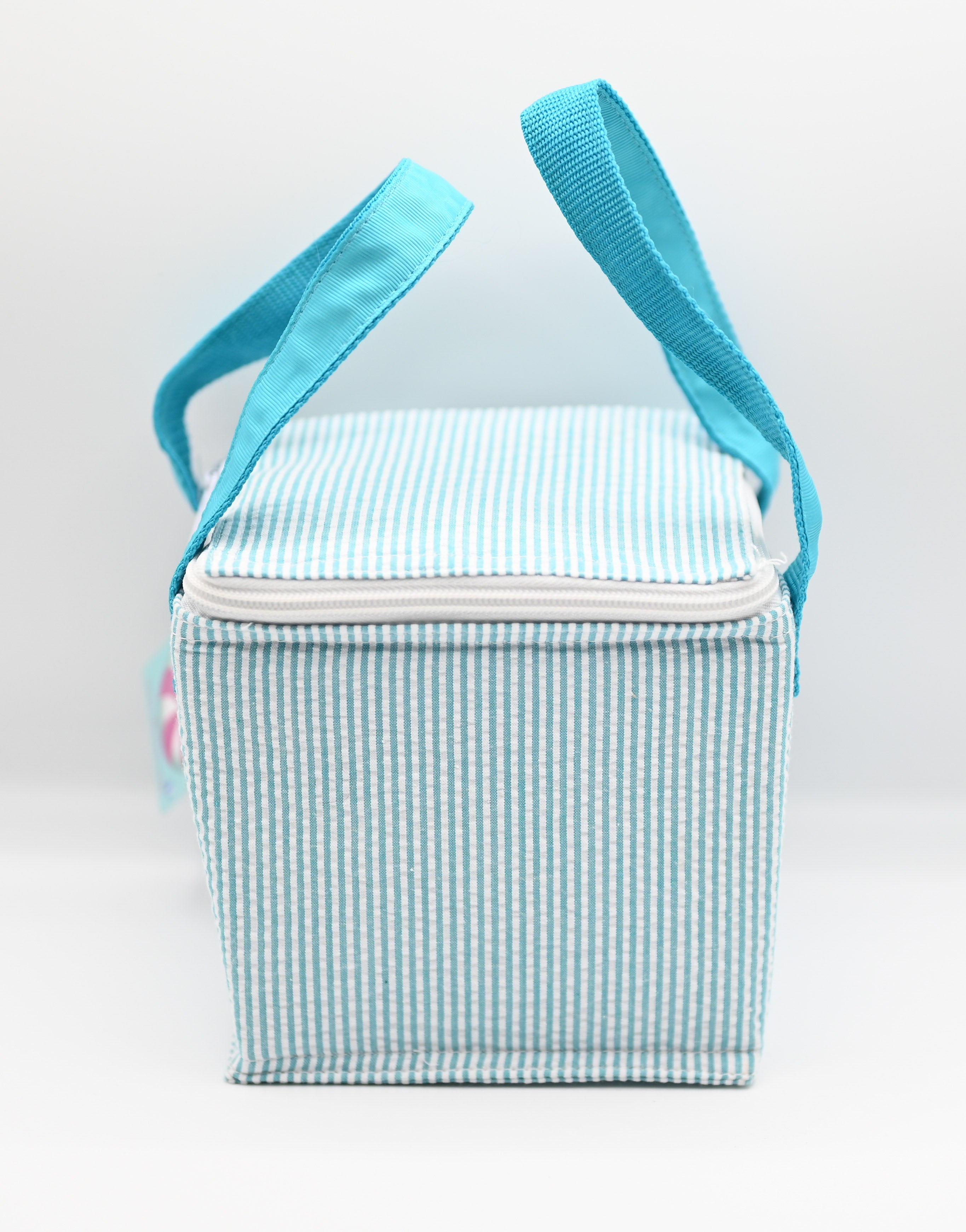 Kid's Seersucker Square Lunch Bag