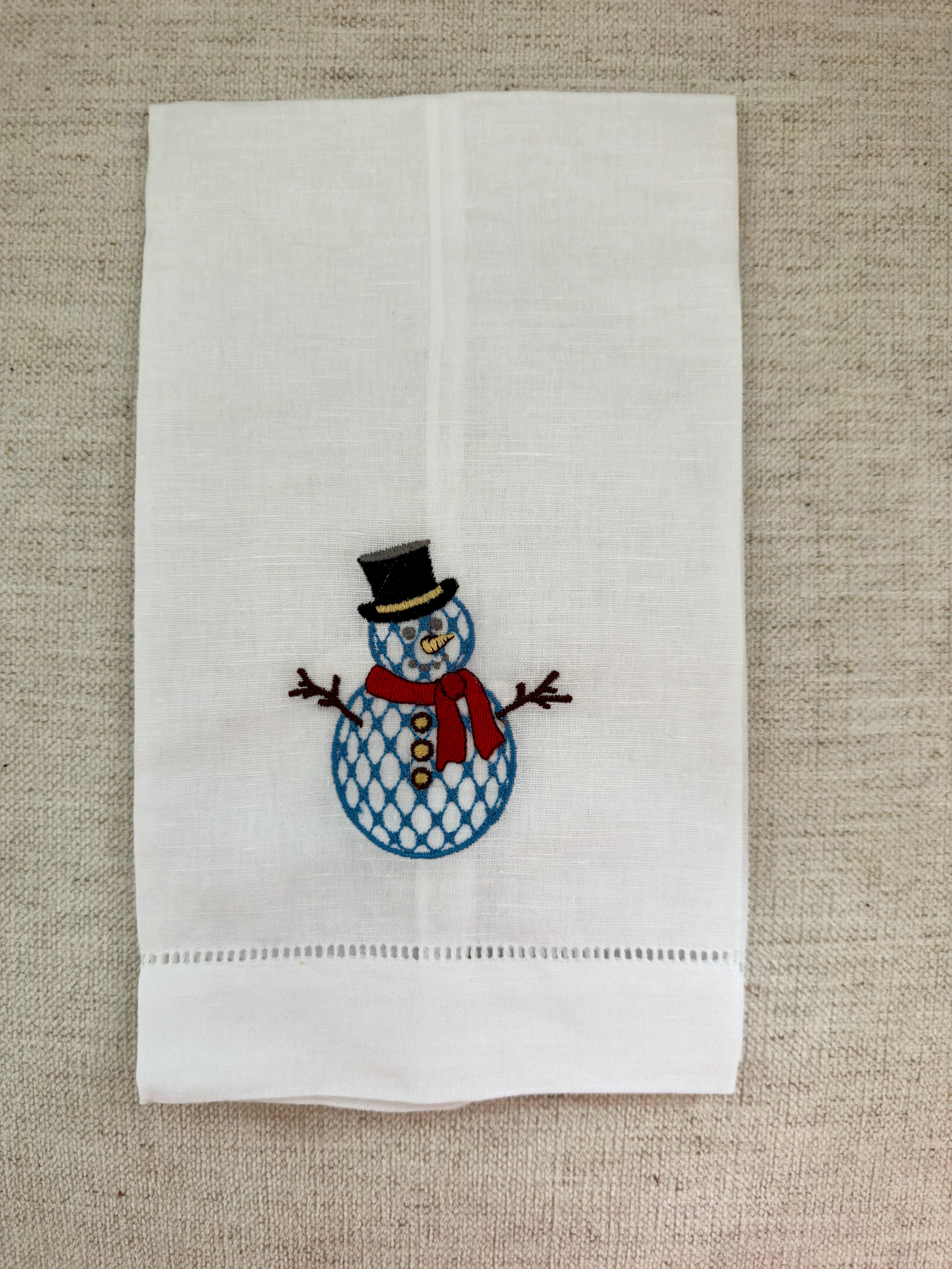 Snowman Guest Towel