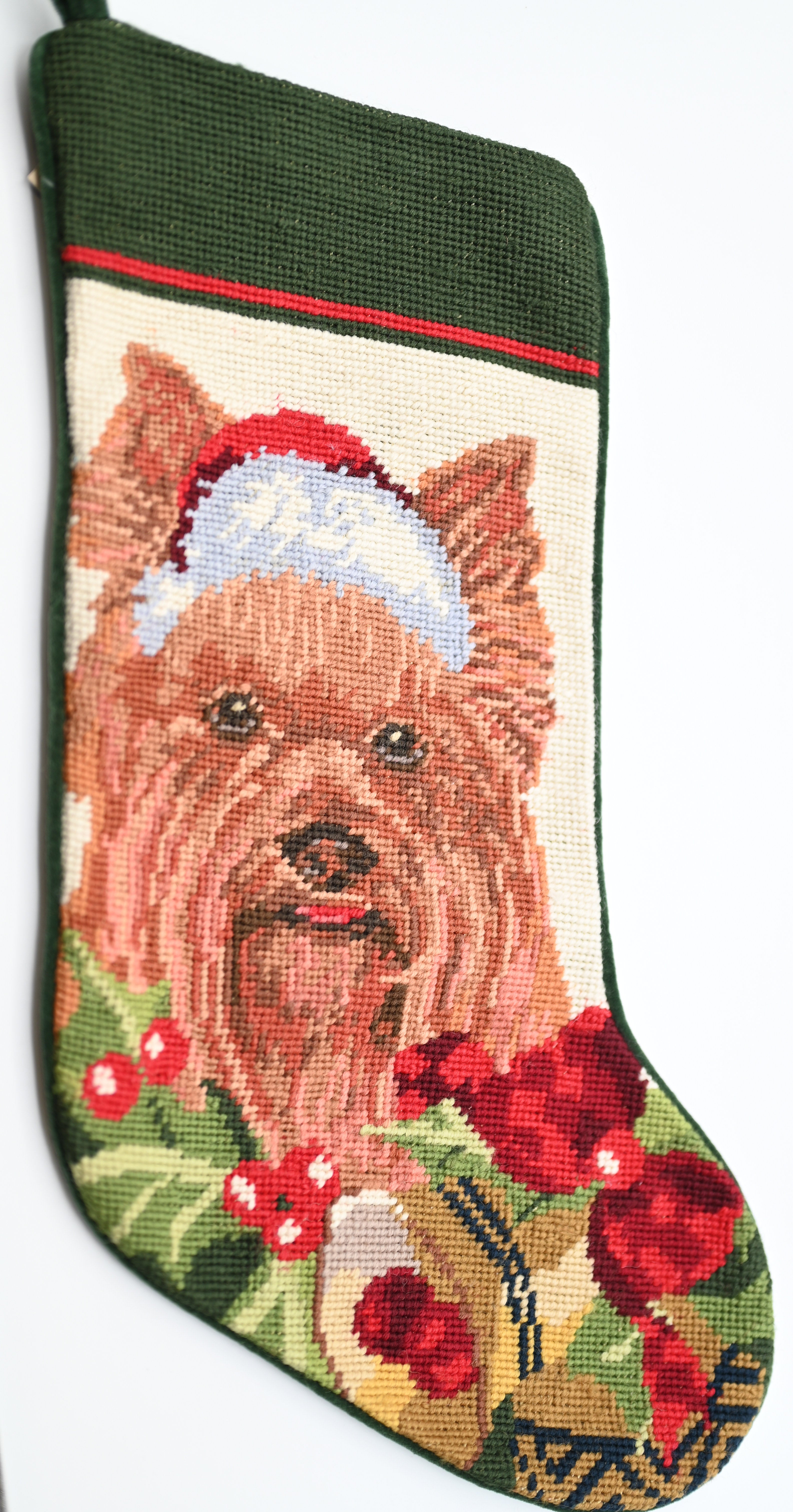 Shit Zhu Needlepoint Stocking