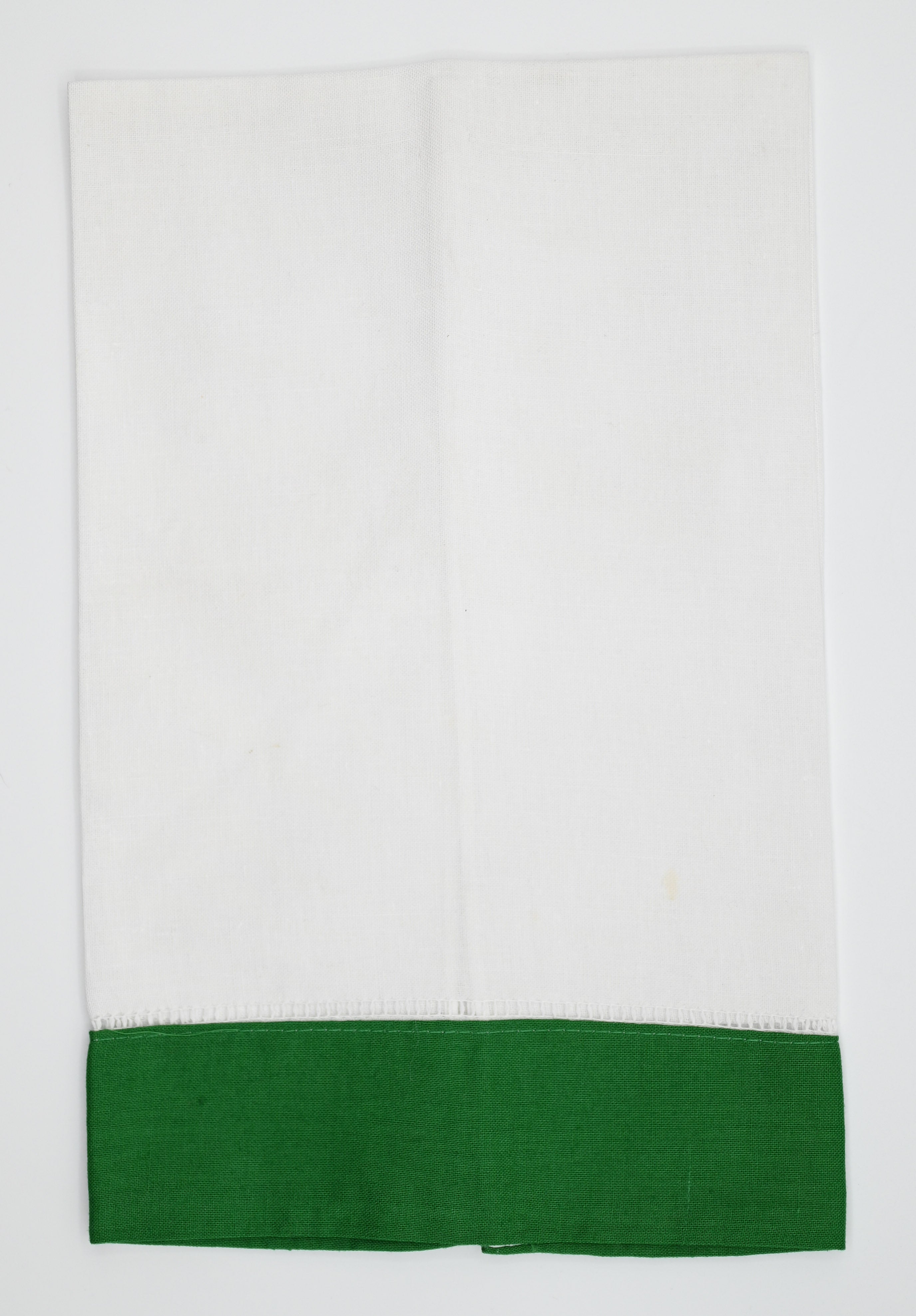 White Linen Handtowel w/ Contrasting Border