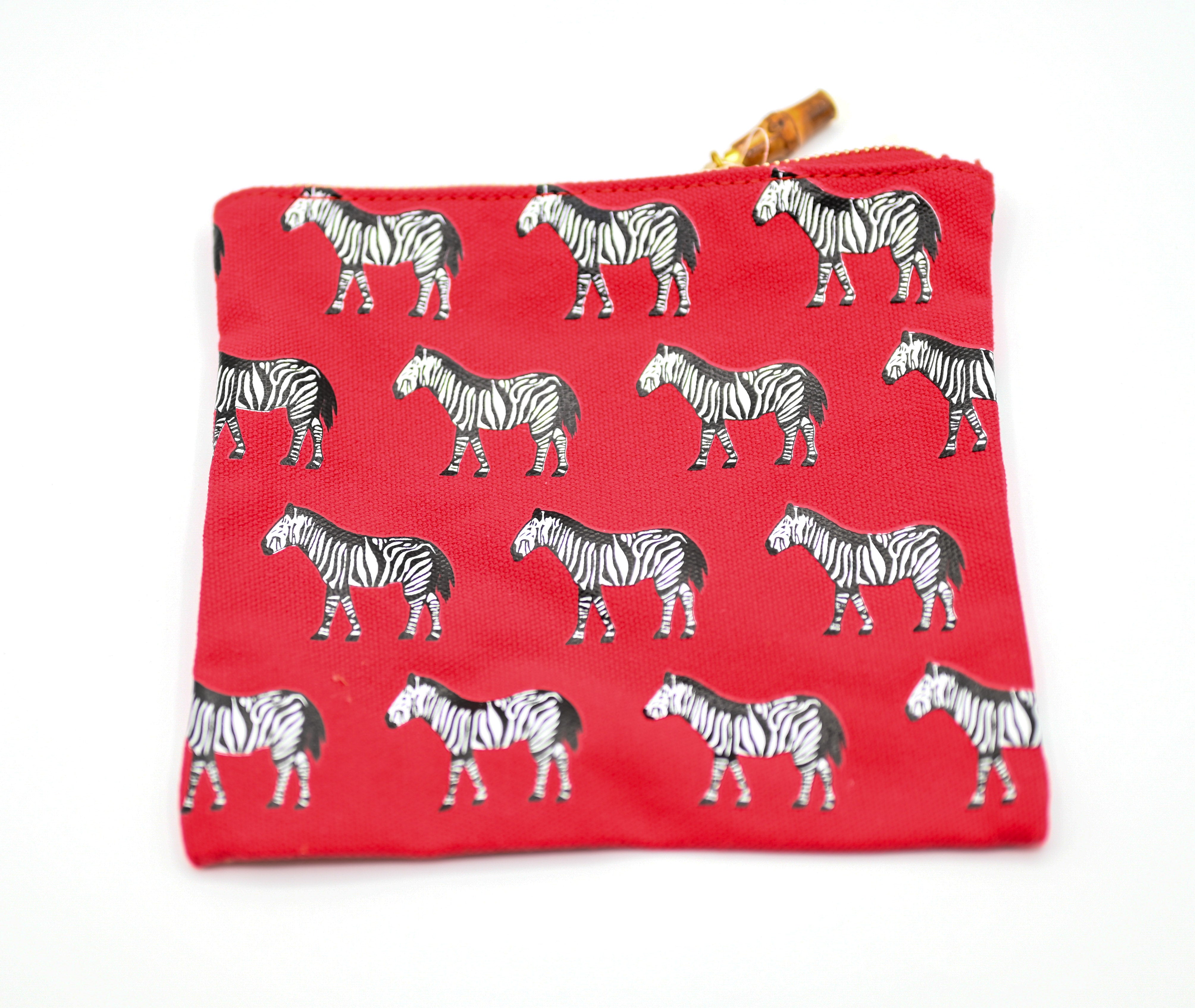 Zebra Cosmetic Bag