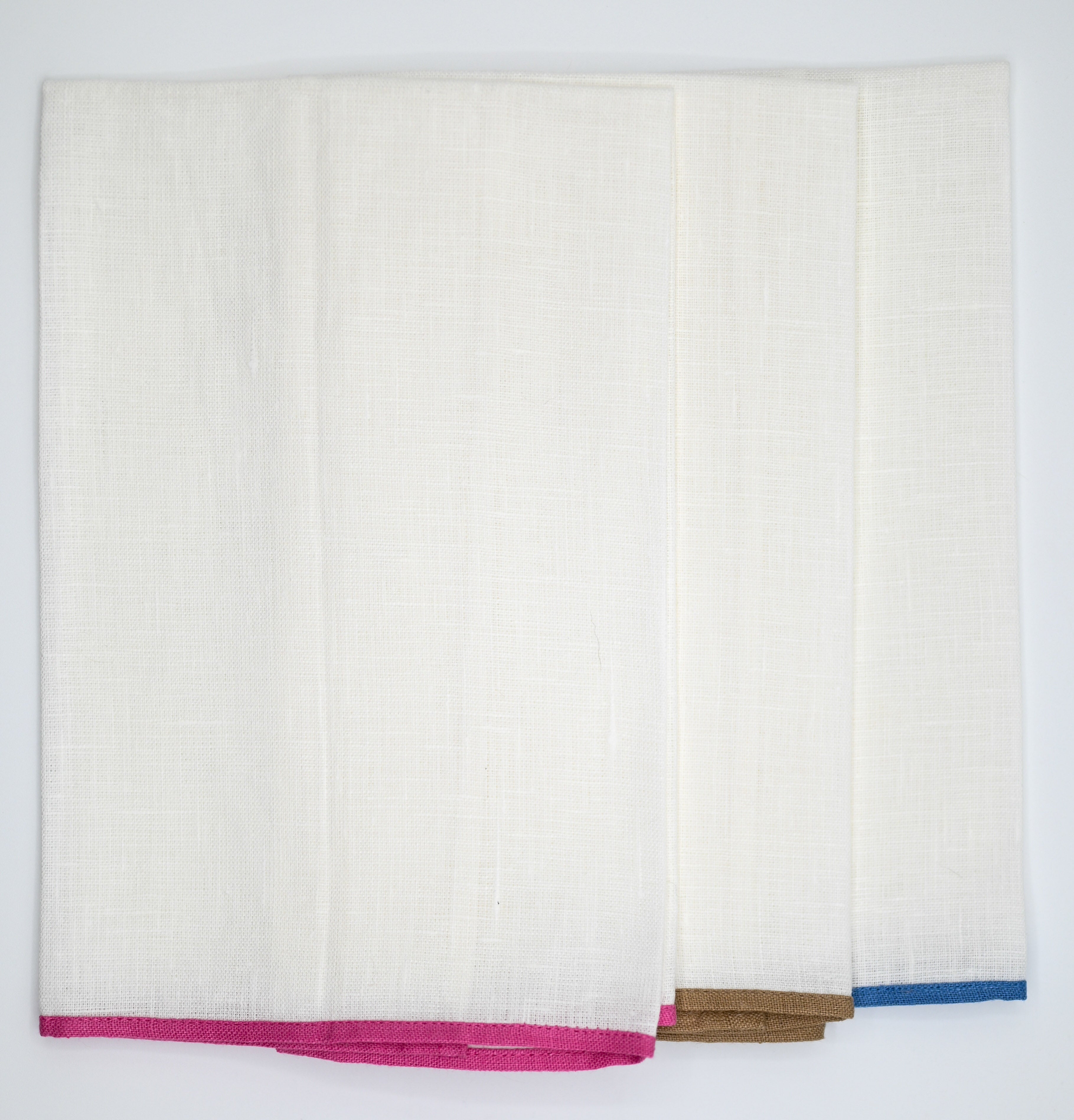 Linen Hand towel w/ Contrasting Trim