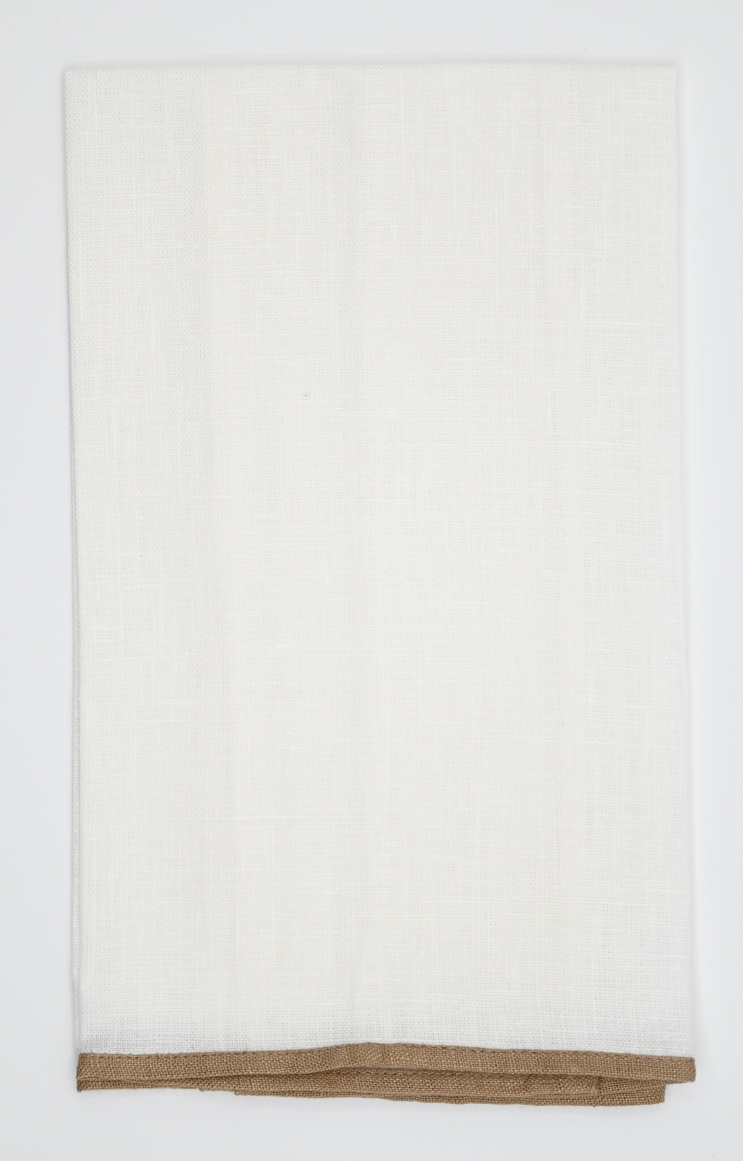 Linen Hand towel w/ Contrasting Trim