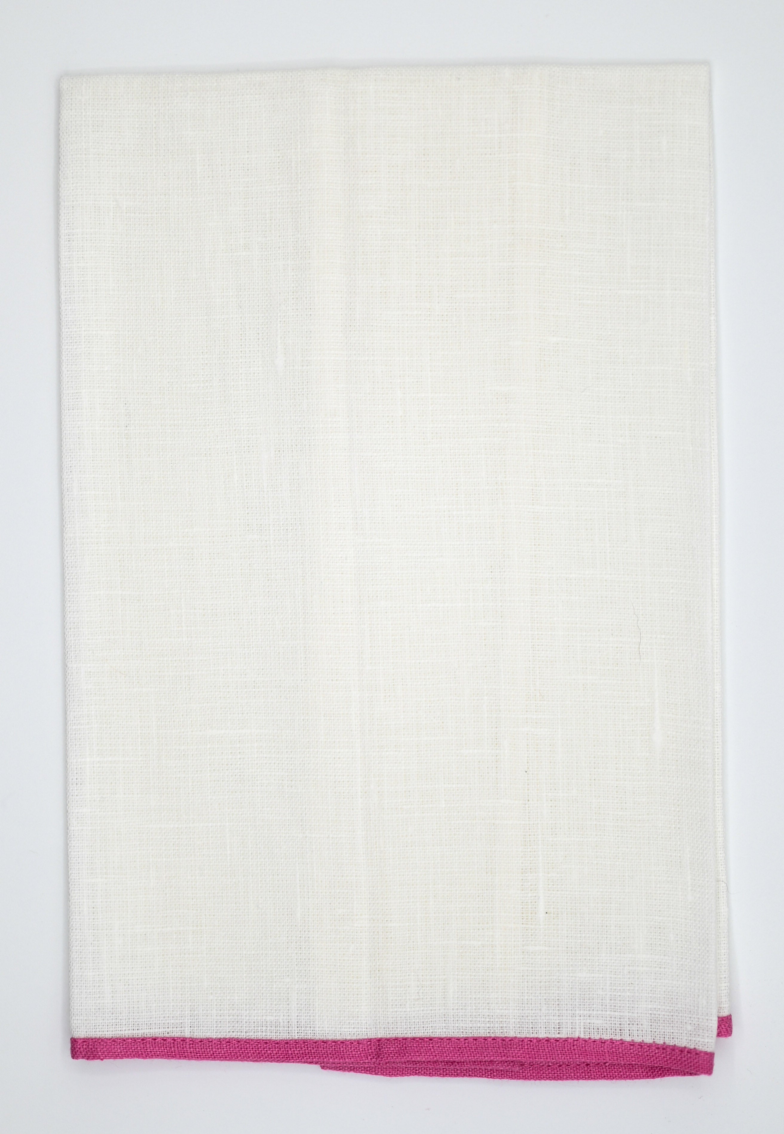 Linen Hand towel w/ Contrasting Trim